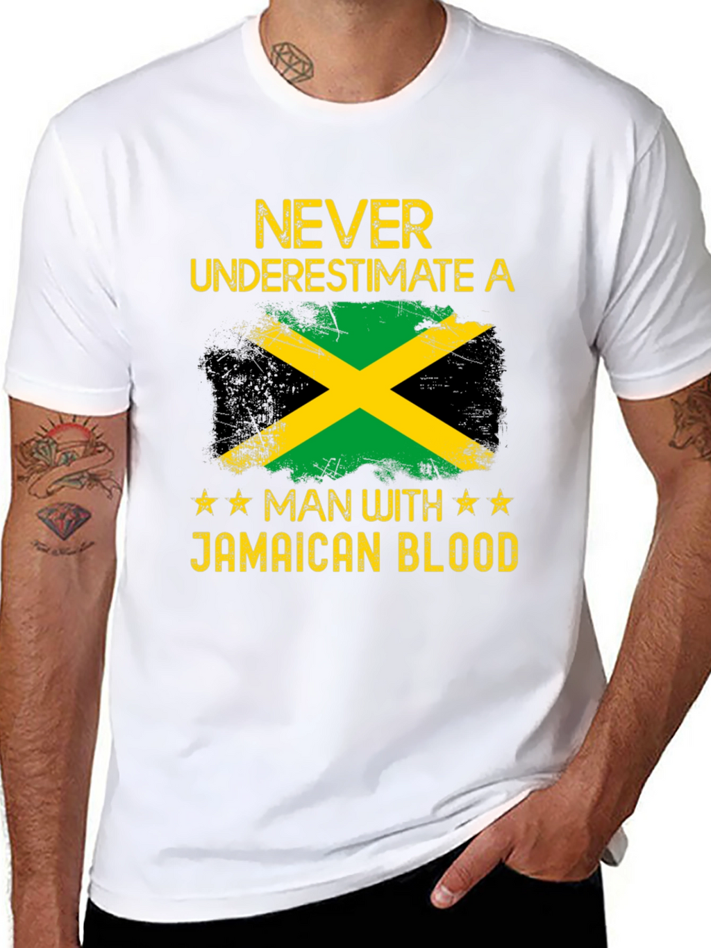Jamaican Blood T-Shirt - Never Underestimate