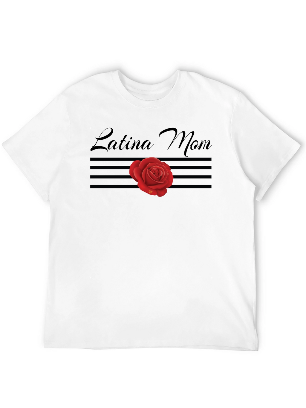 Latina Mom Rose Graphic Tee - Stylish Comfort