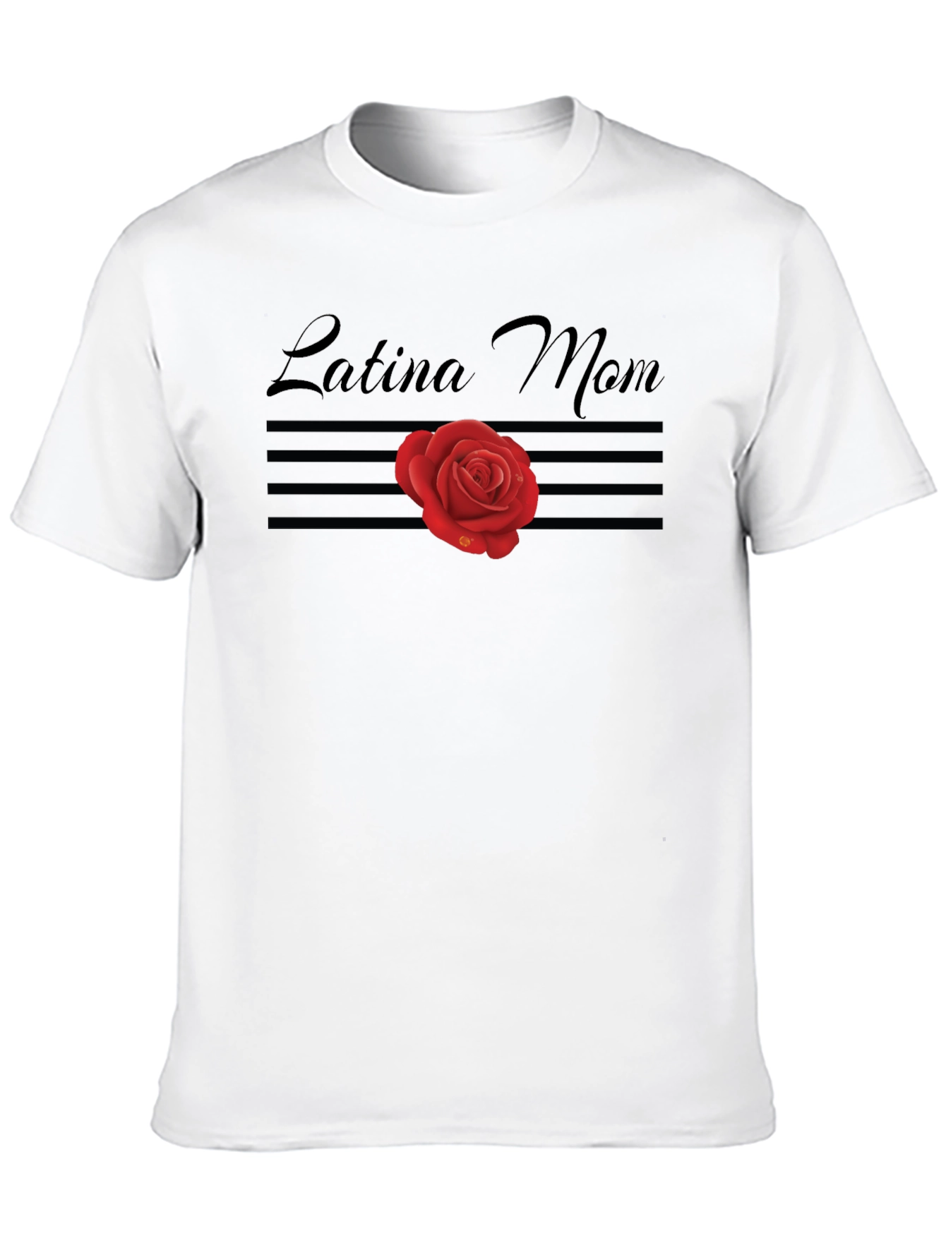 Latina Mom Rose Graphic Tee - Stylish Comfort