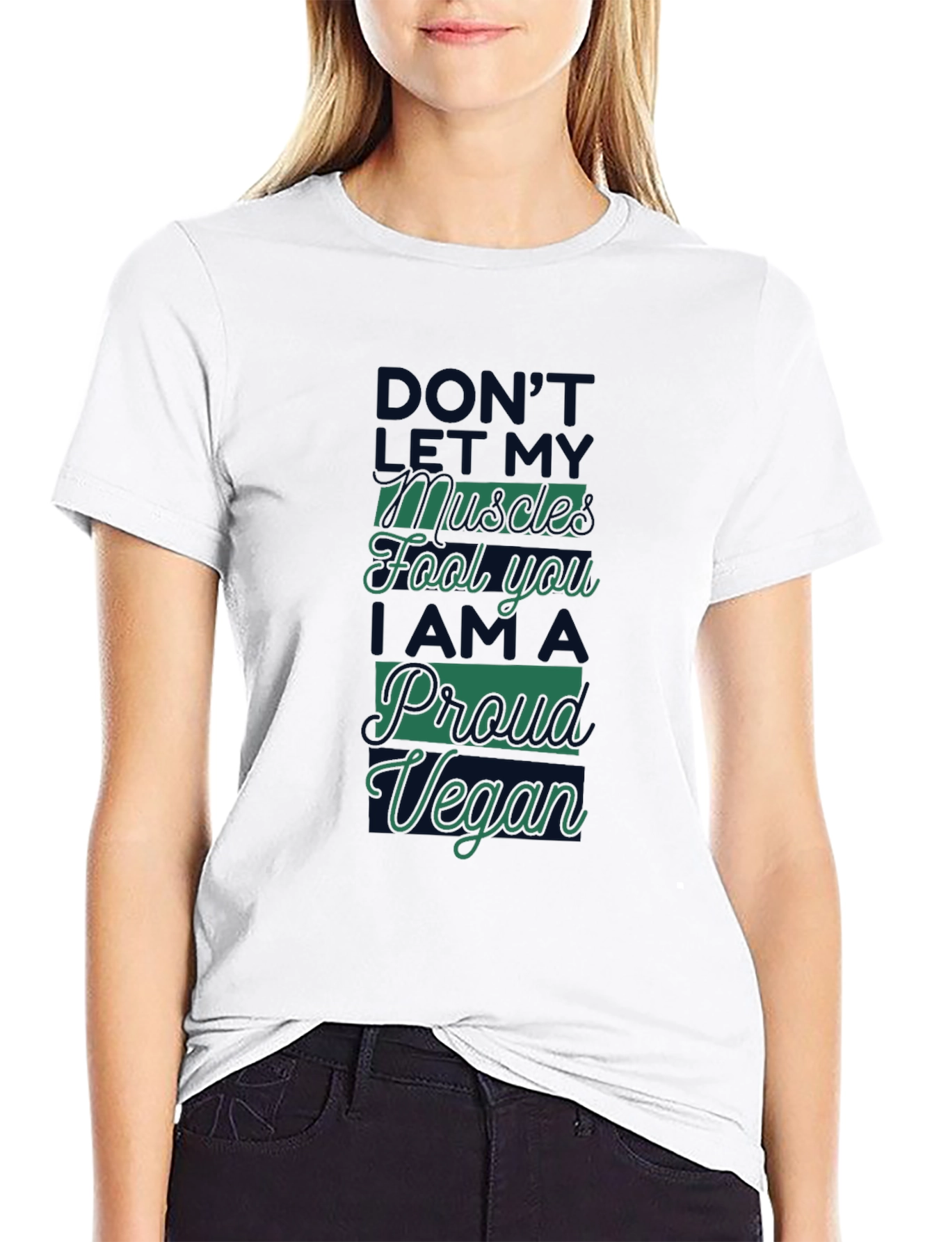 Proud Vegan T-Shirt - Dont Let Muscles Fool You!