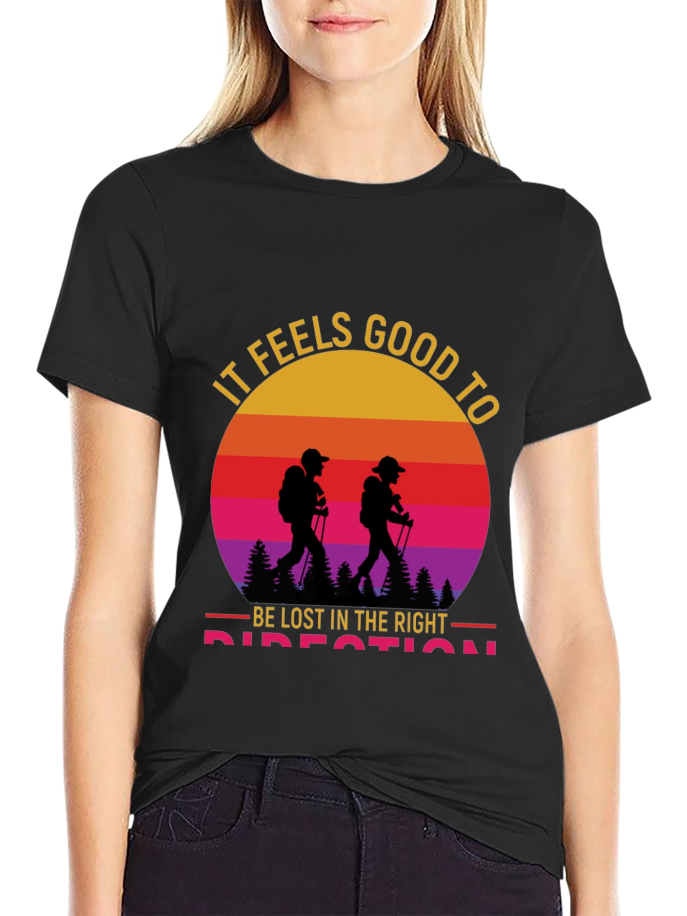 Hiking Graphic Tee - Lost in the Right Direction T-Shirt