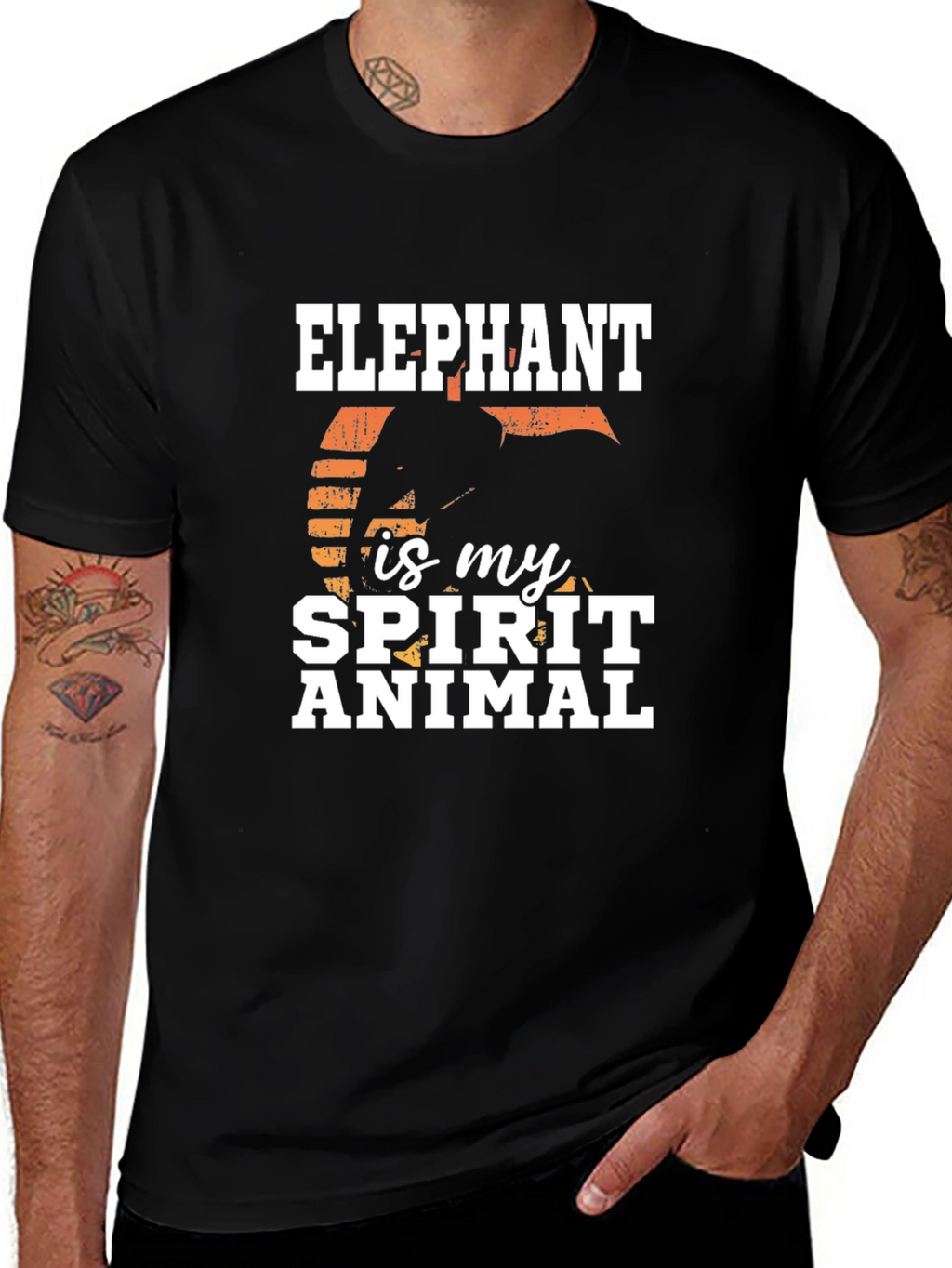 Elephant Spirit Animal Graphic T-Shirt