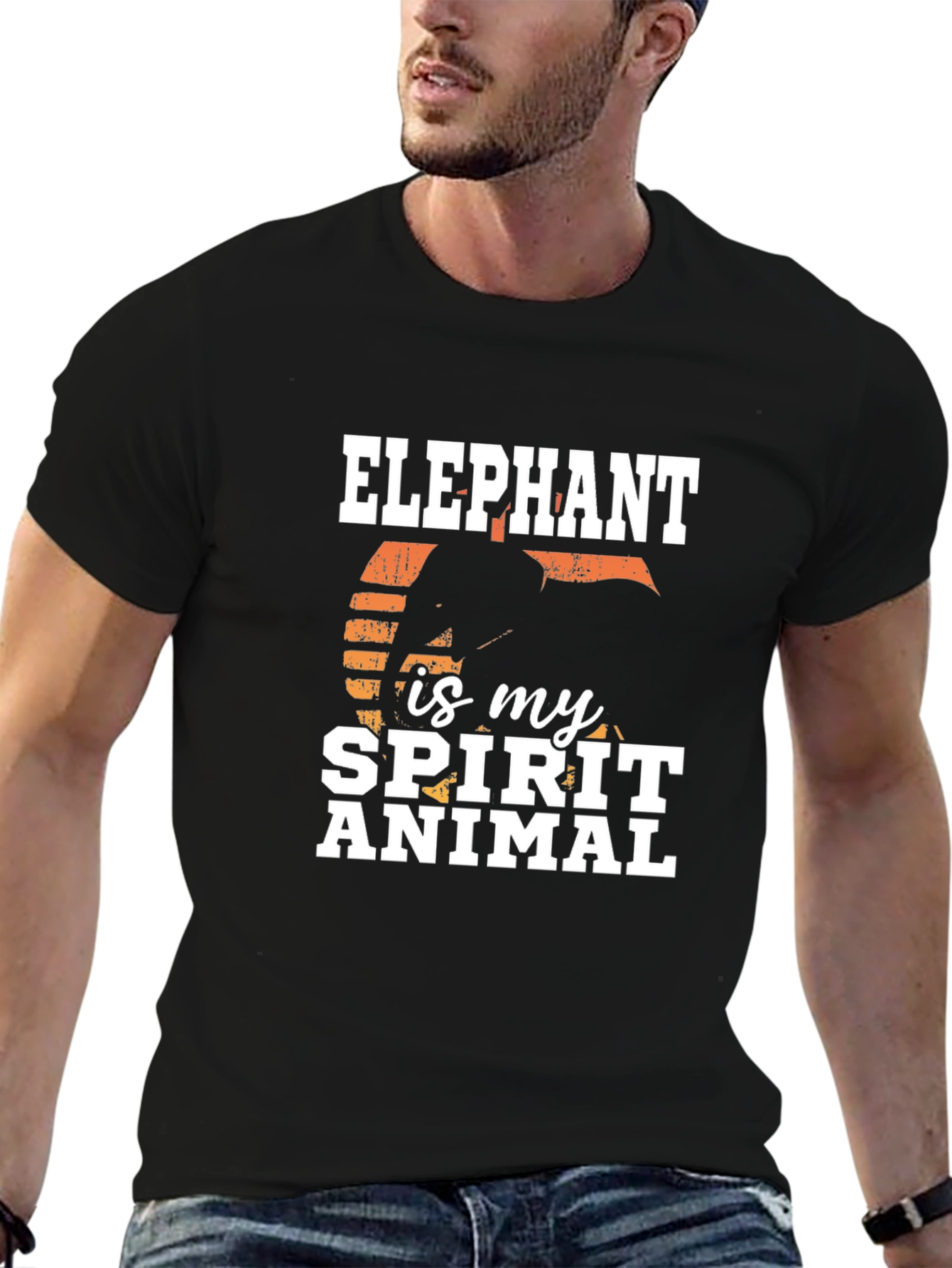Elephant Spirit Animal Graphic T-Shirt