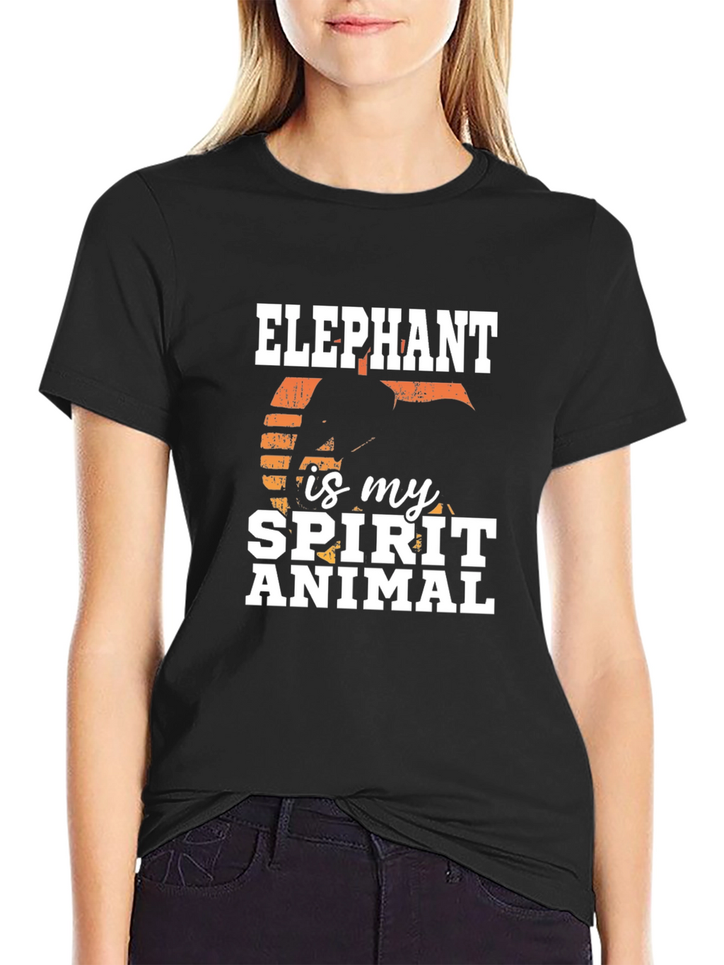 Elephant Spirit Animal Graphic T-Shirt