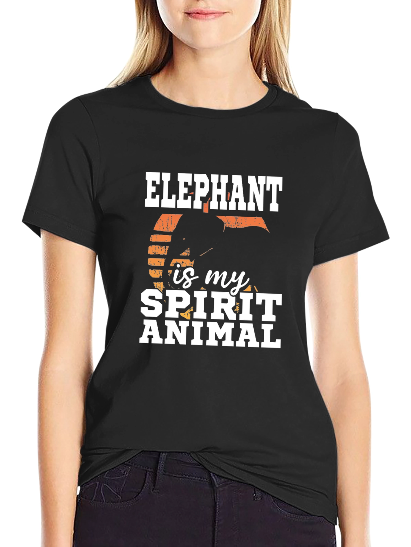 Elephant Spirit Animal Graphic T-Shirt