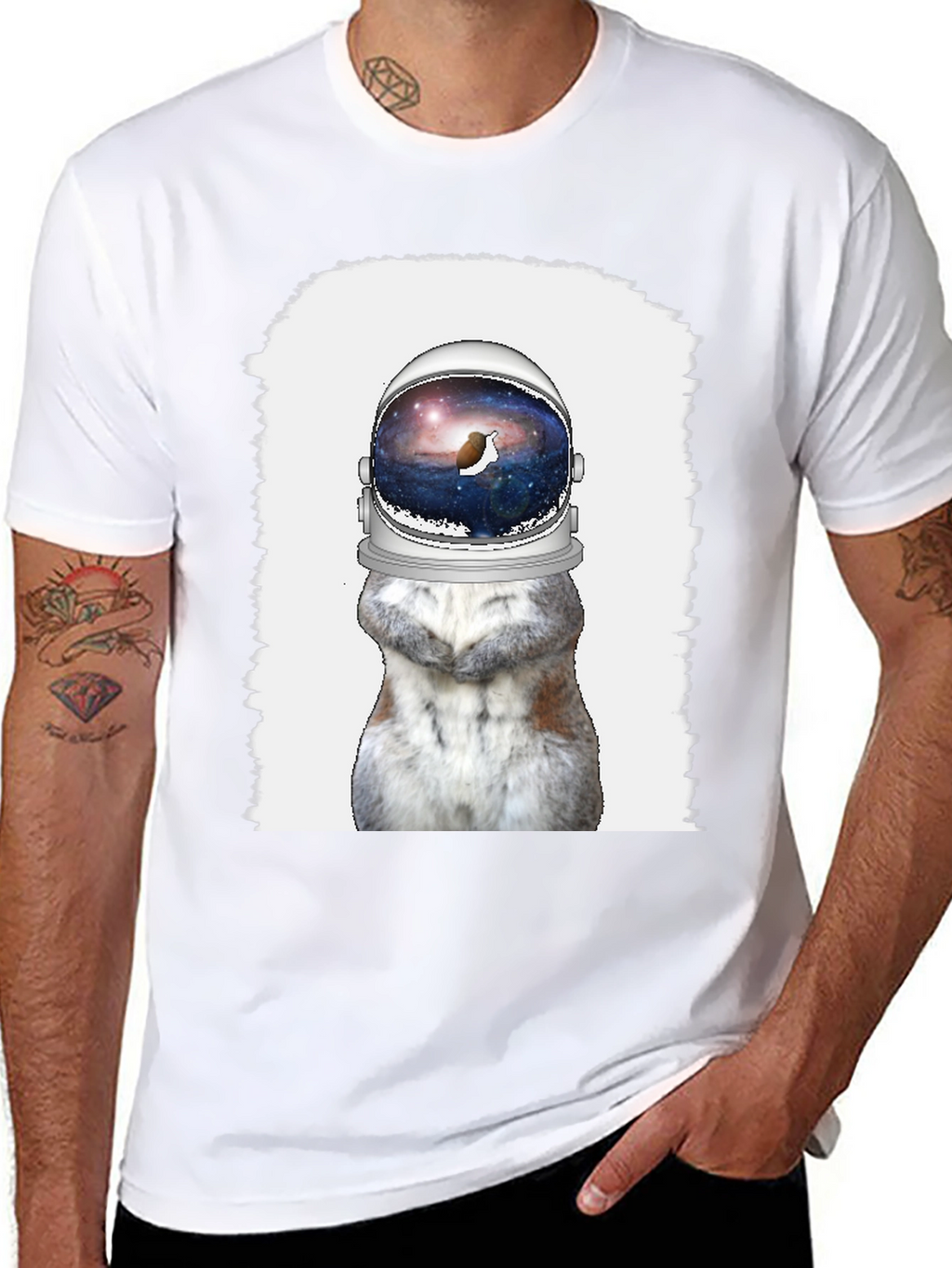 Astronaut Rabbit Graphic Tee