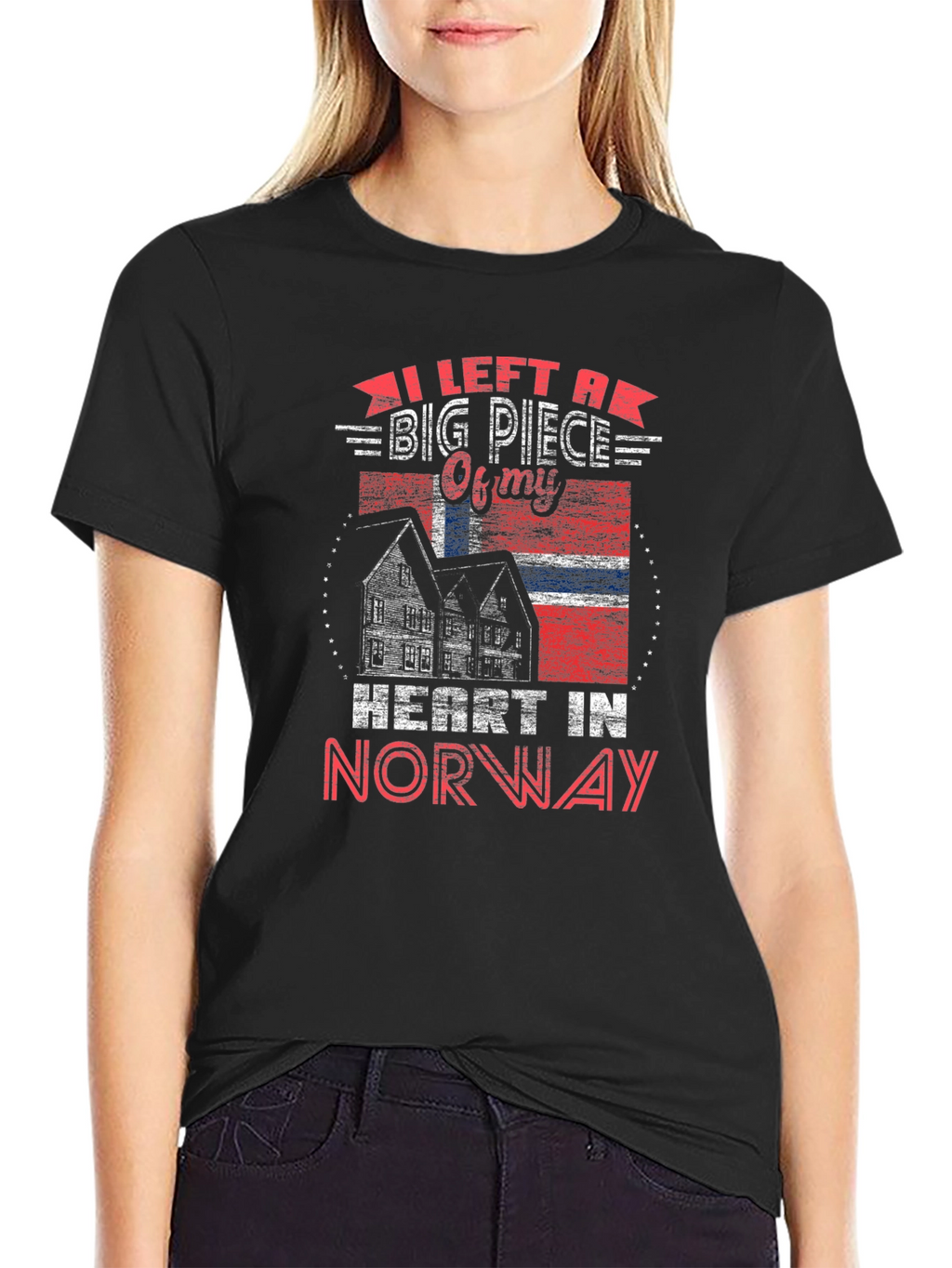 Norway Heart T-Shirt Norway Flag Tee