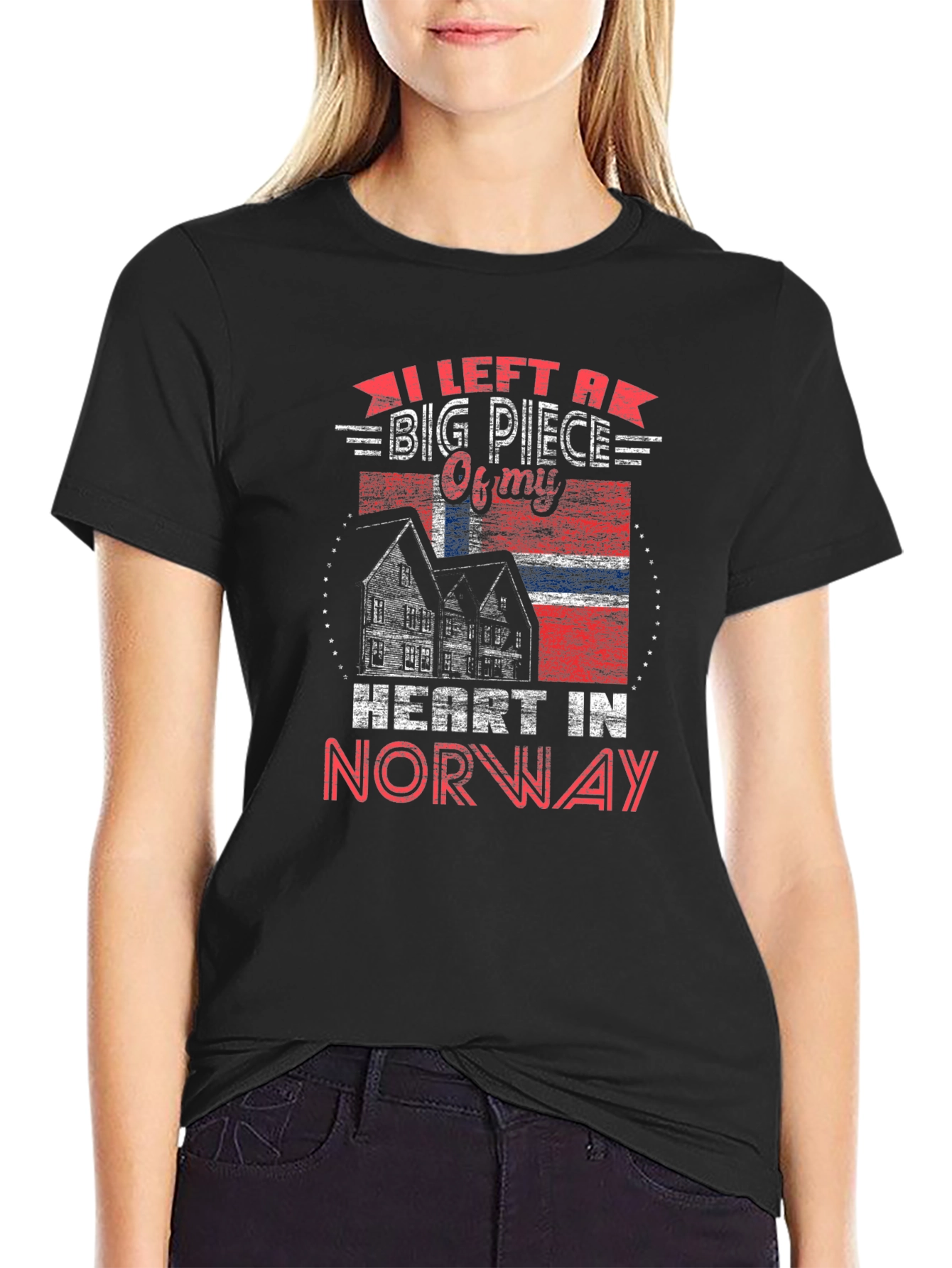 Norway Heart T-Shirt Norway Flag Tee