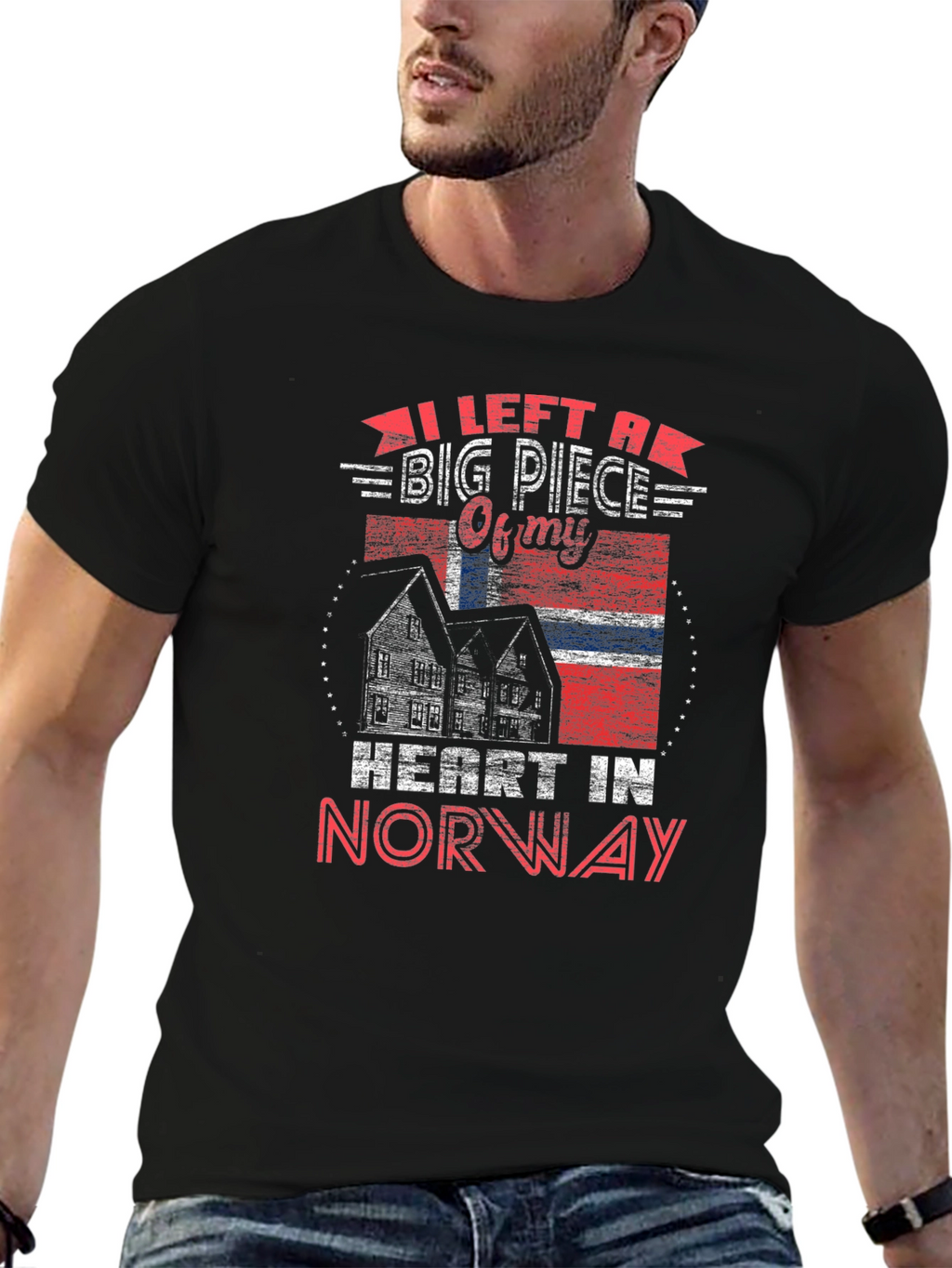 Norway Heart T-Shirt Norway Flag Tee