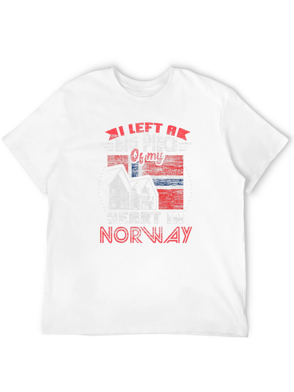 Norway Heart T-Shirt Norway Flag Tee