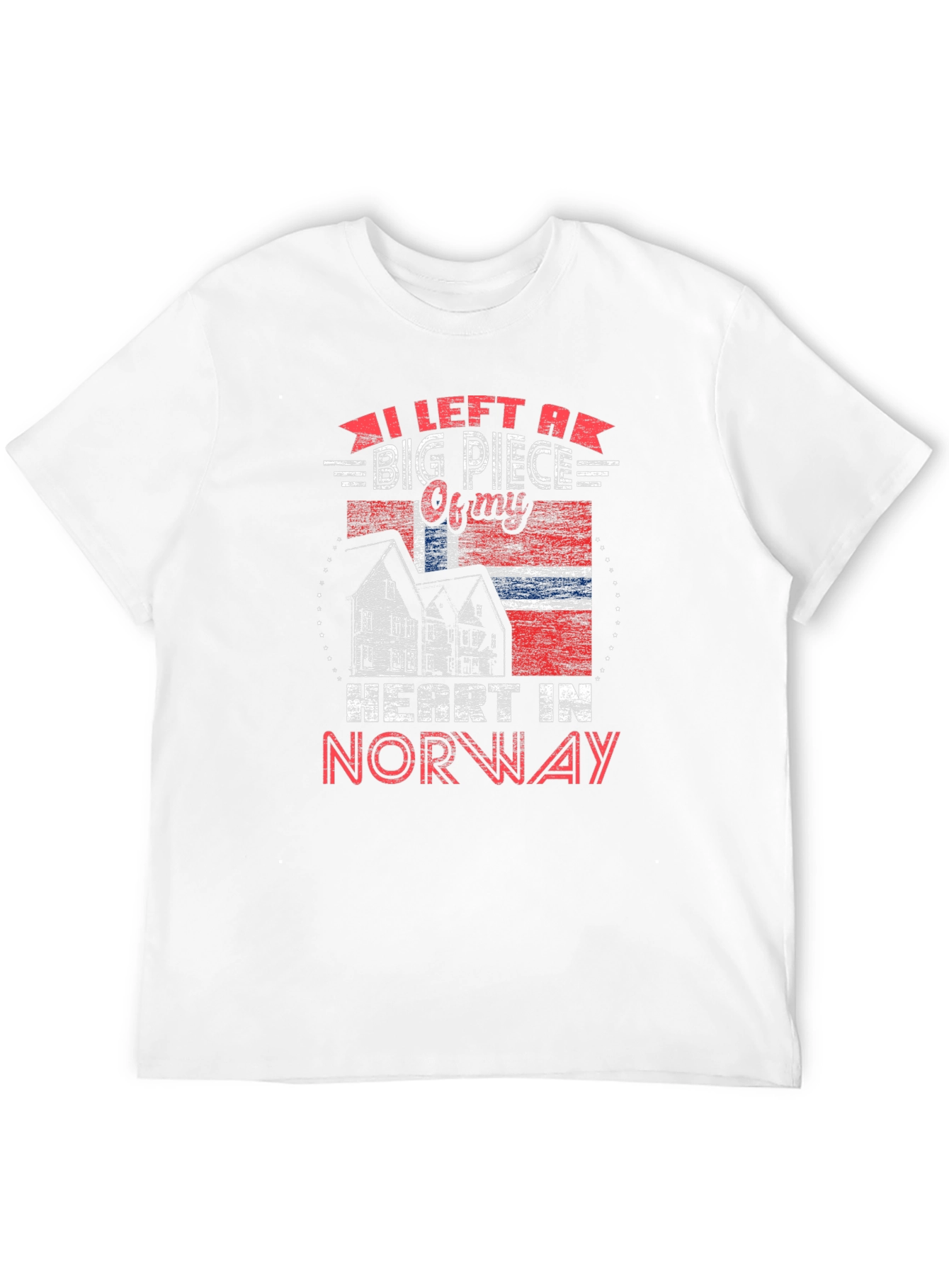 Norway Heart T-Shirt Norway Flag Tee