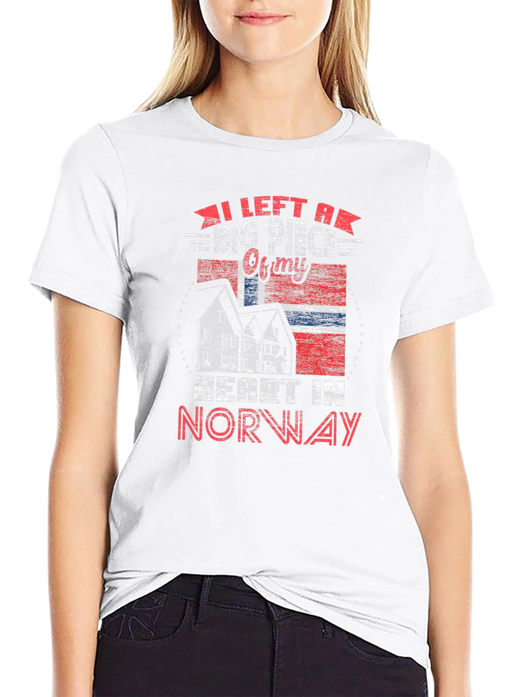 Norway Heart T-Shirt Norway Flag Tee