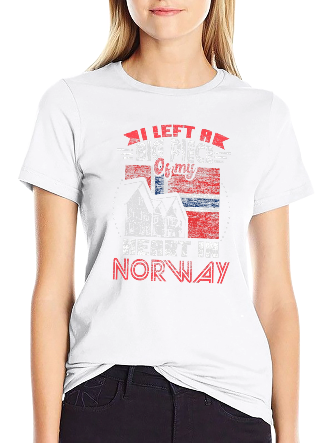 Norway Heart T-Shirt Norway Flag Tee