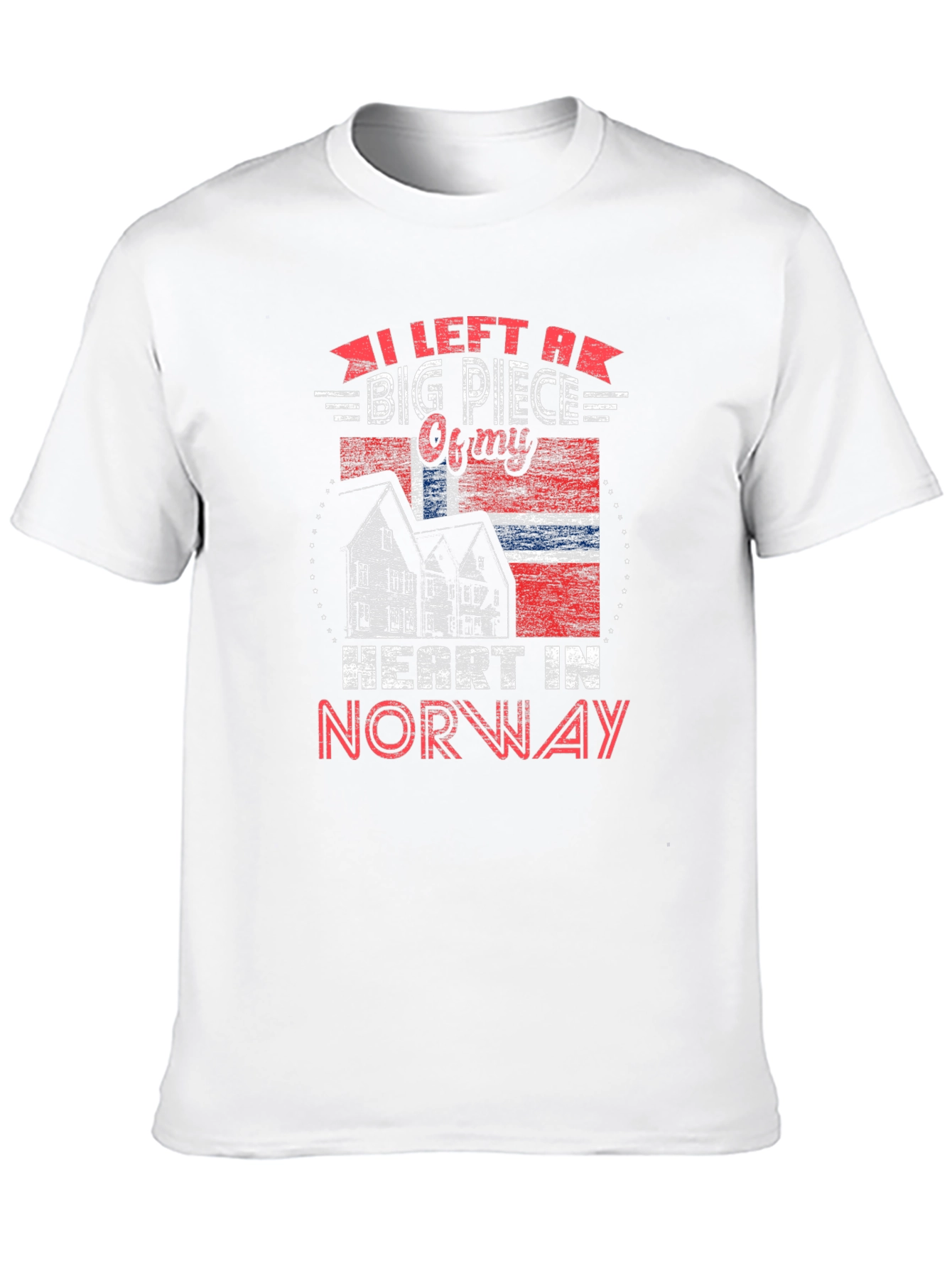 Norway Heart T-Shirt Norway Flag Tee