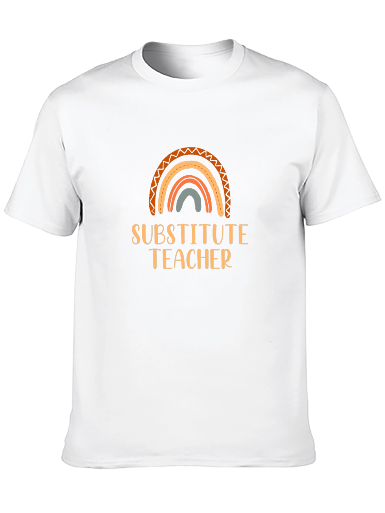 Substitute Teacher Rainbow Graphic Tee