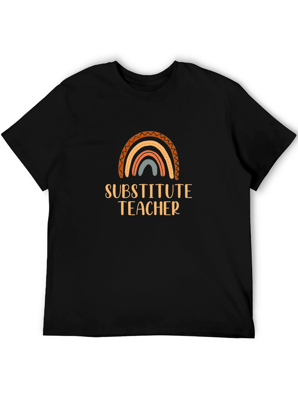 Substitute Teacher Rainbow Graphic Tee