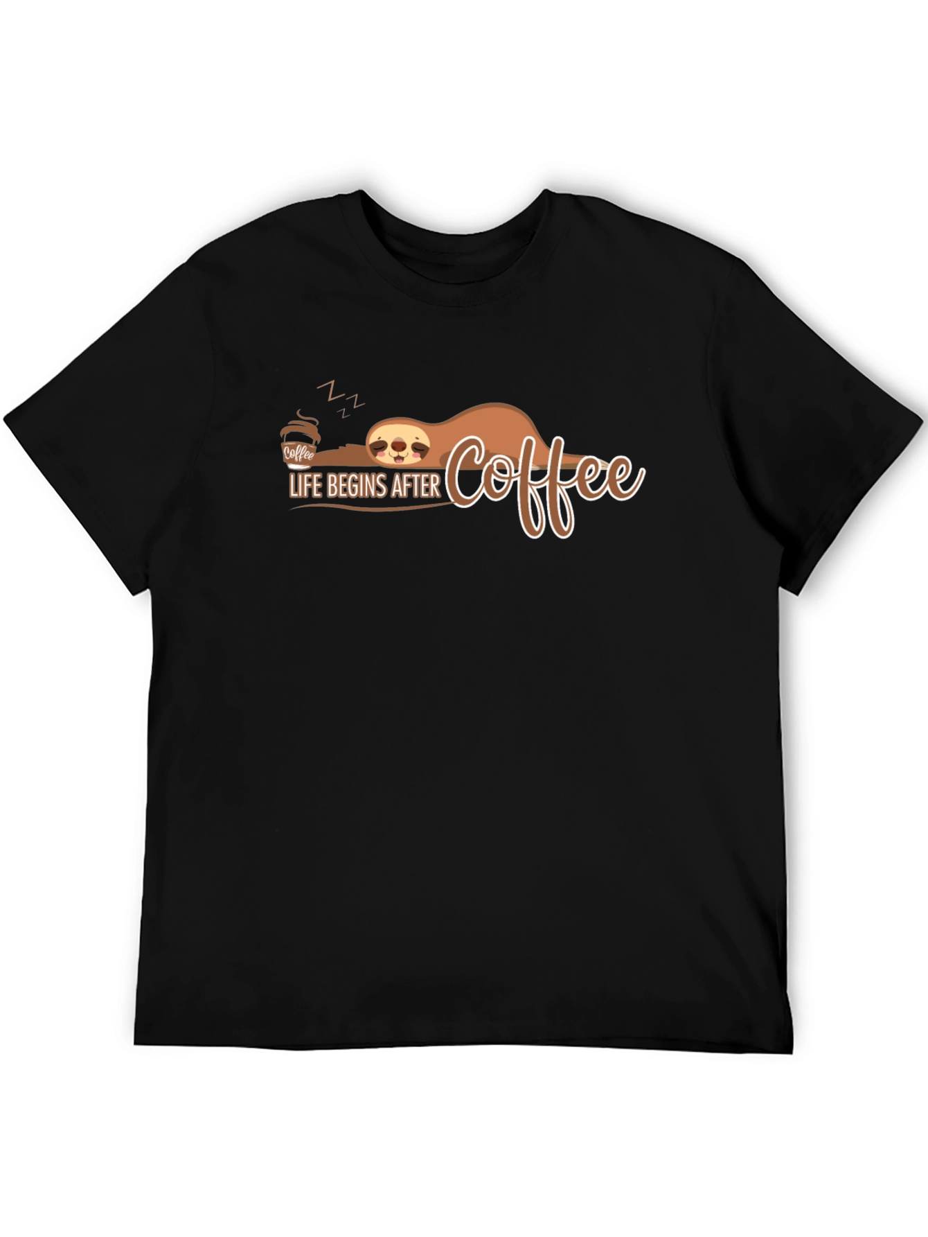 Life Begins After Coffee Sloth T-Shirt