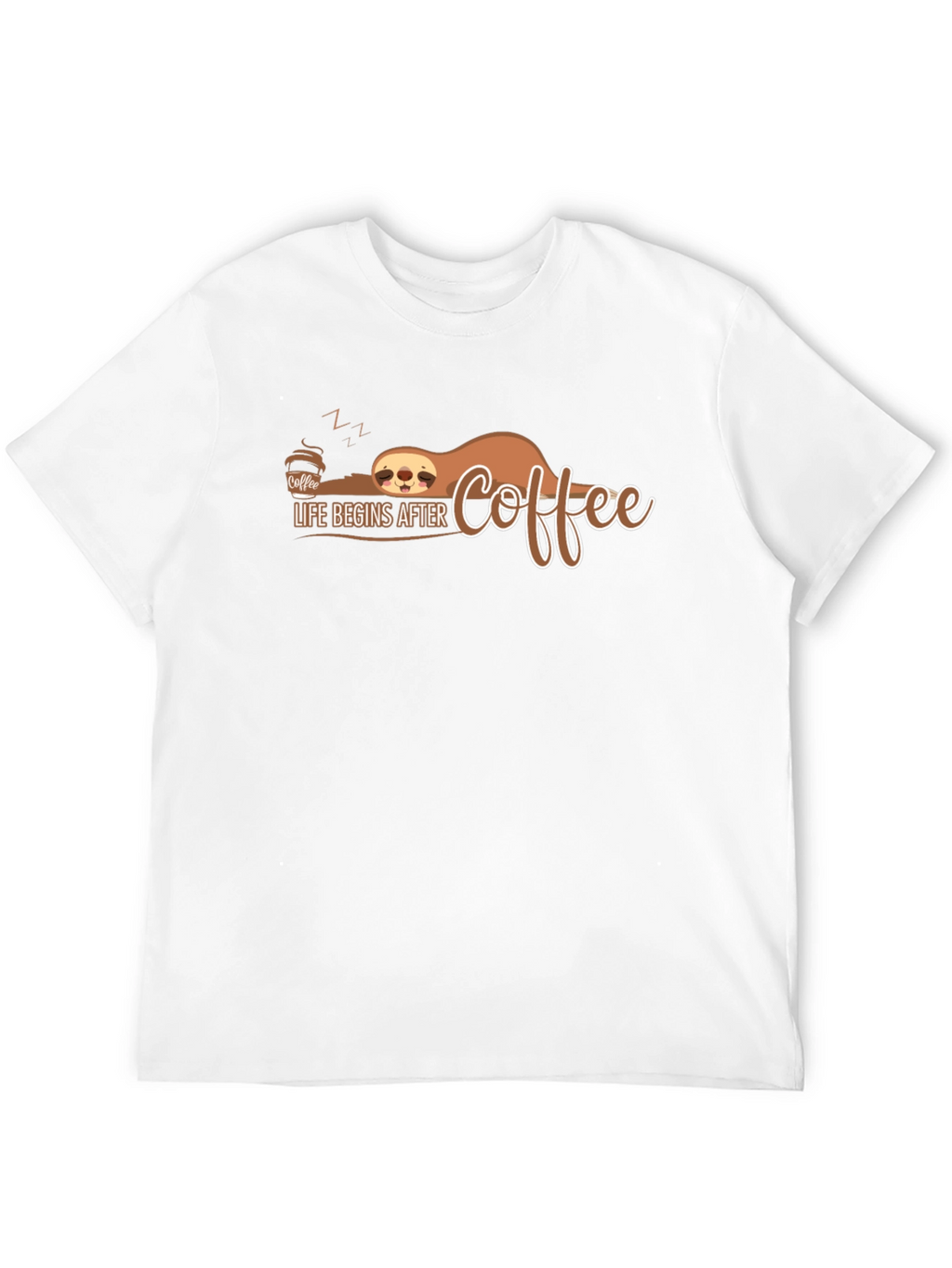 Life Begins After Coffee Sloth T-Shirt