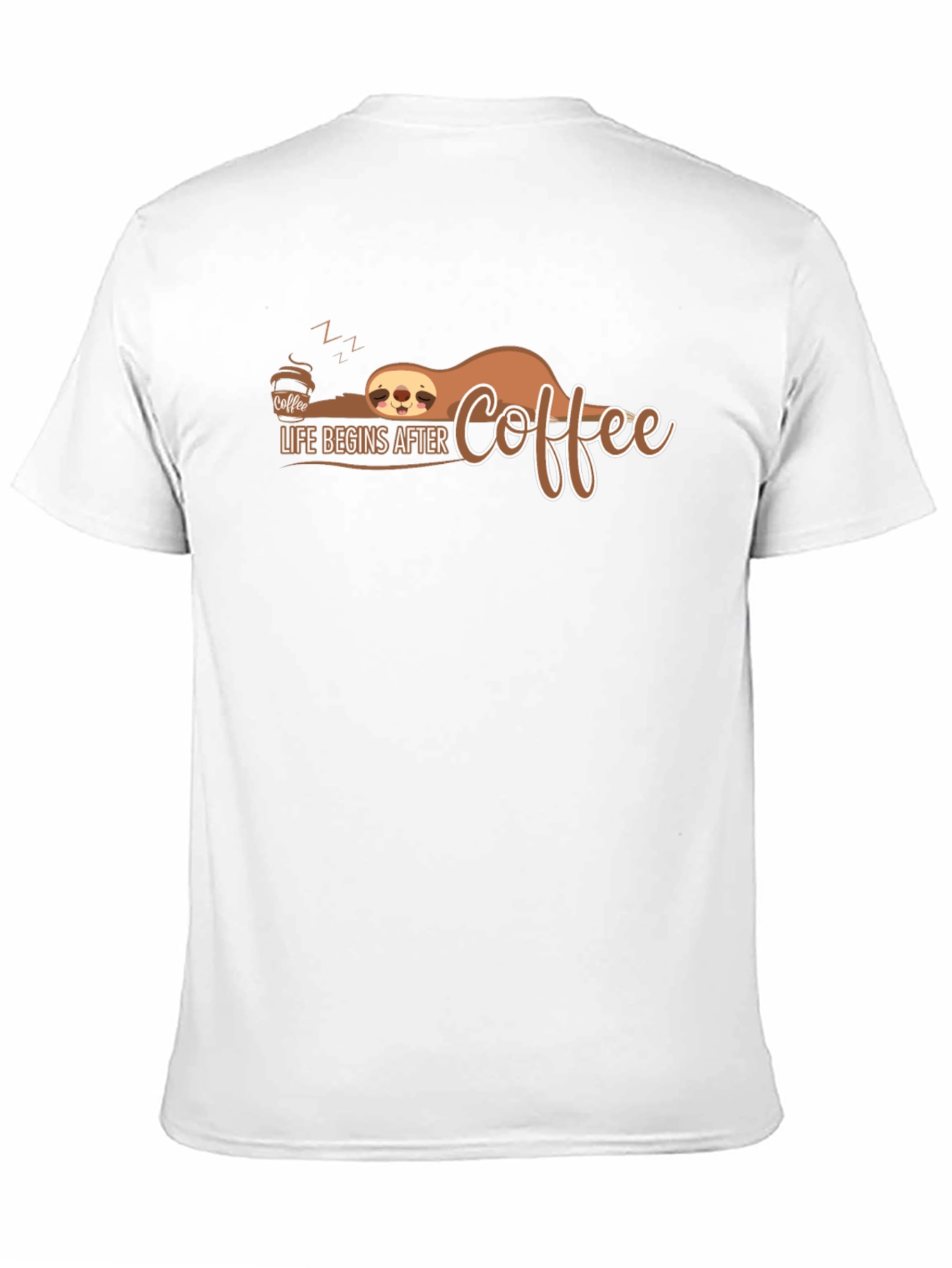 Life Begins After Coffee Sloth T-Shirt