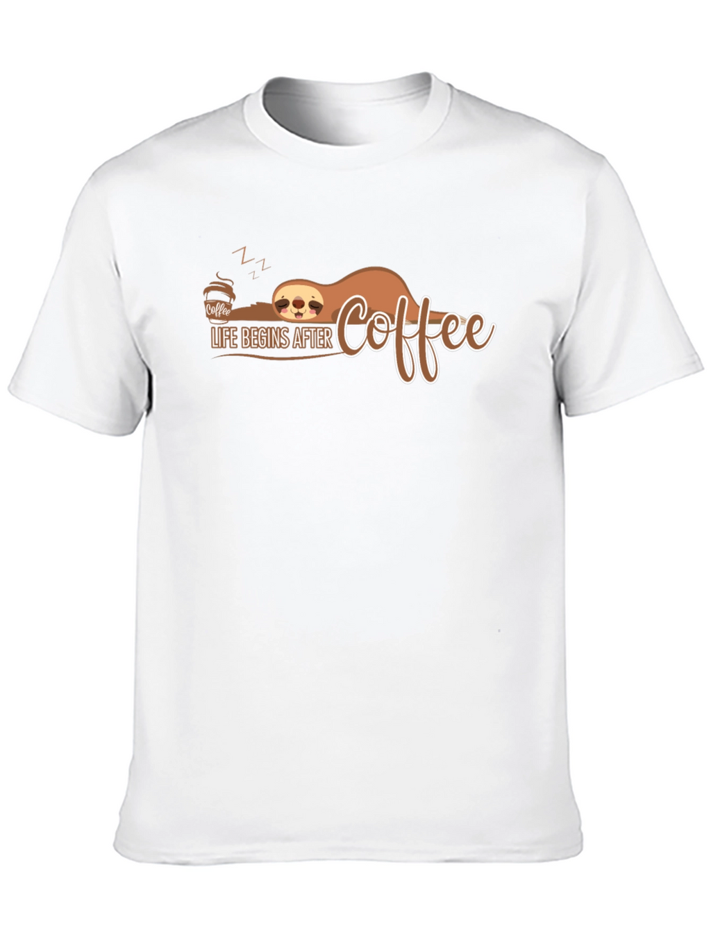 Life Begins After Coffee Sloth T-Shirt