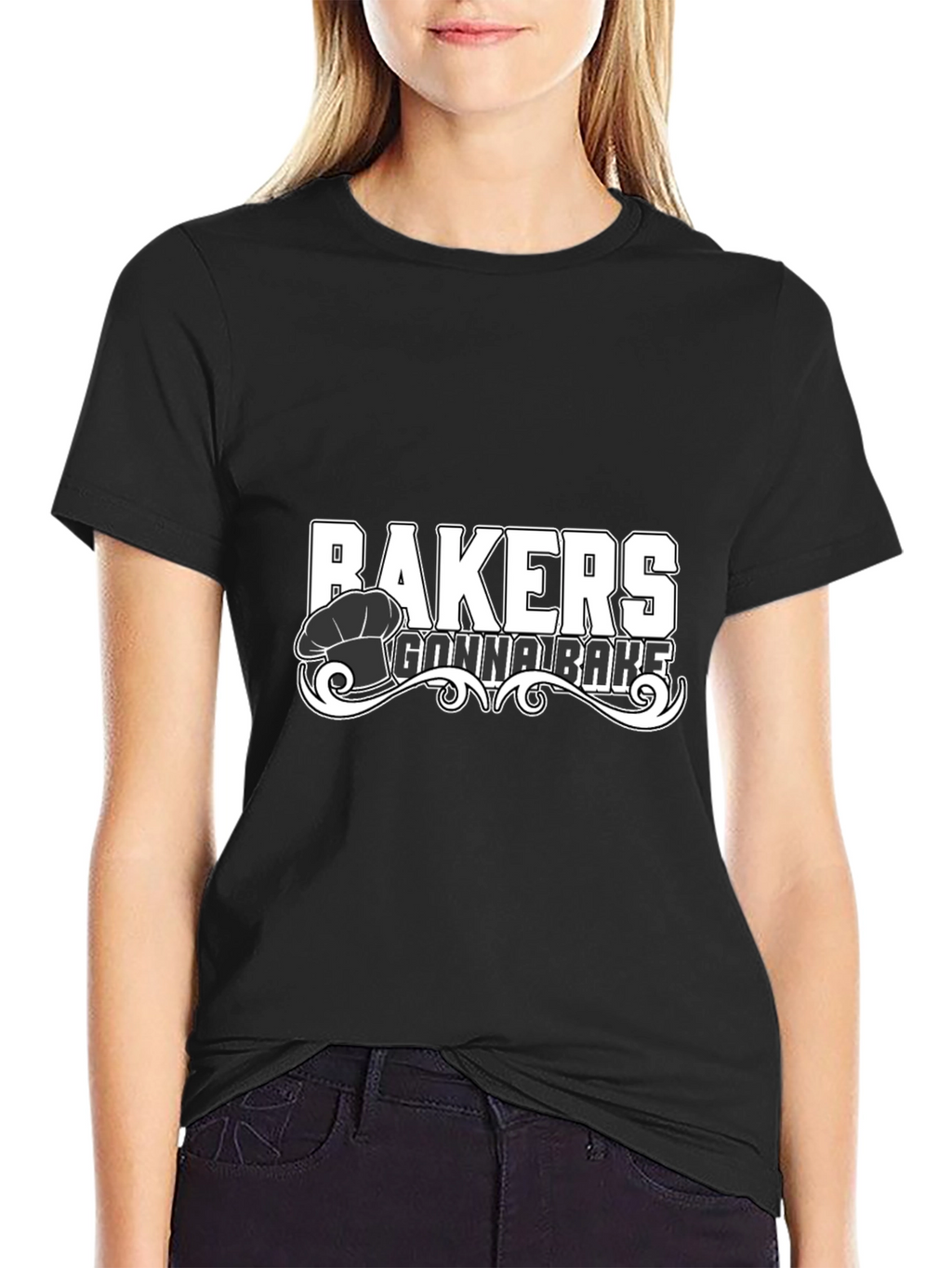 Bakers Gonna Bake Black Graphic Tee Shirt
