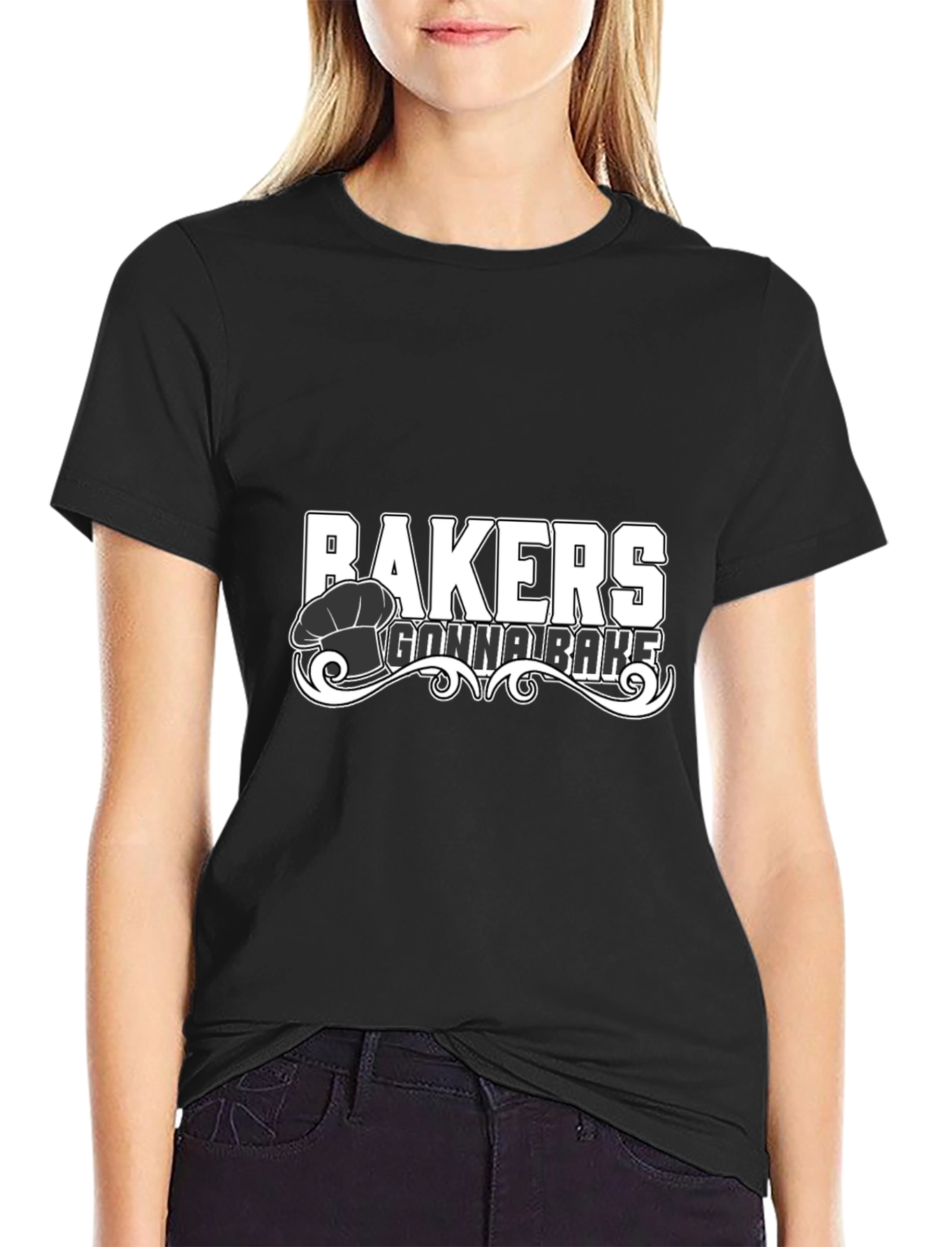 Bakers Gonna Bake Black Graphic Tee Shirt
