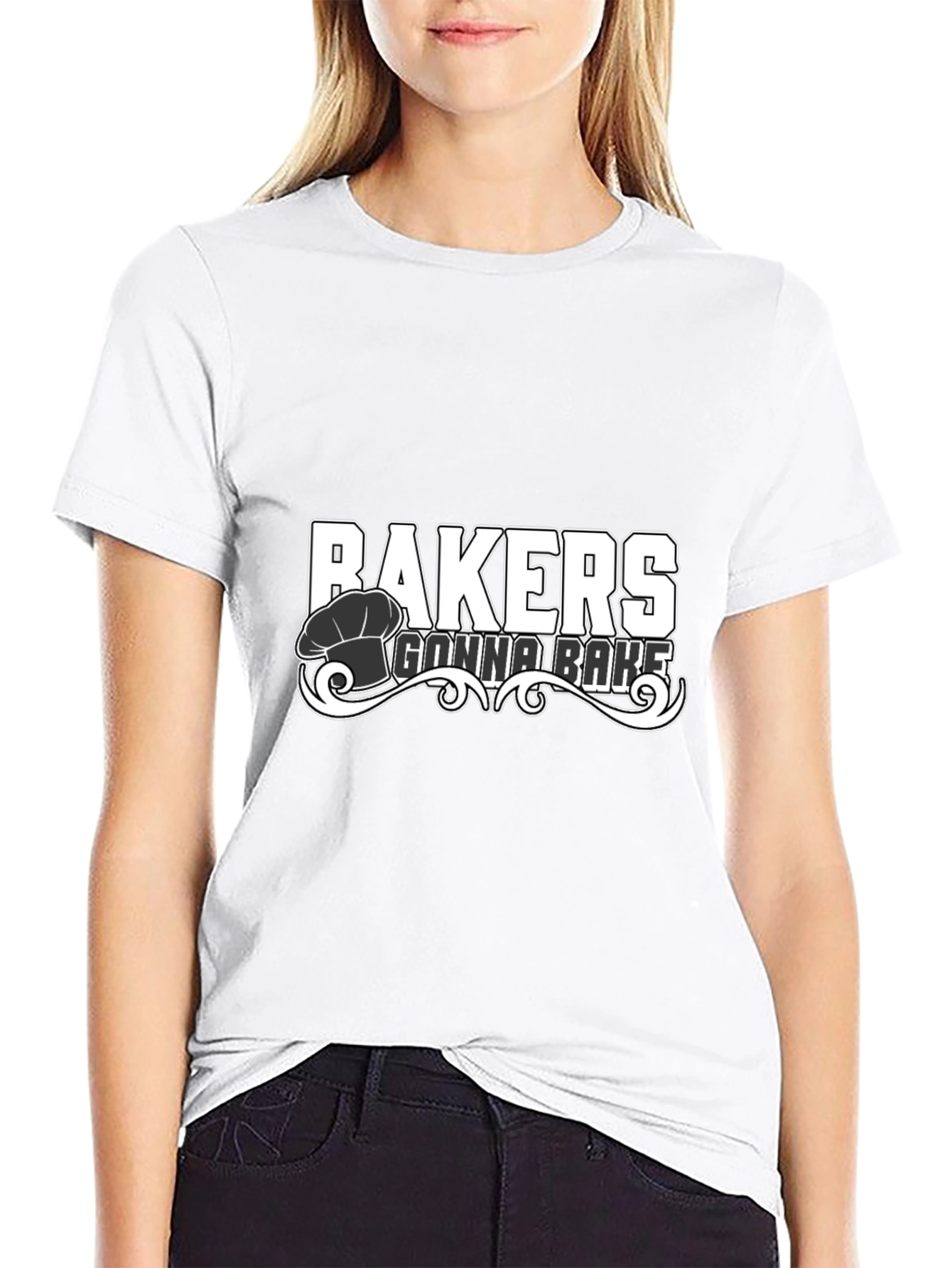 Bakers Gonna Bake Black Graphic Tee Shirt