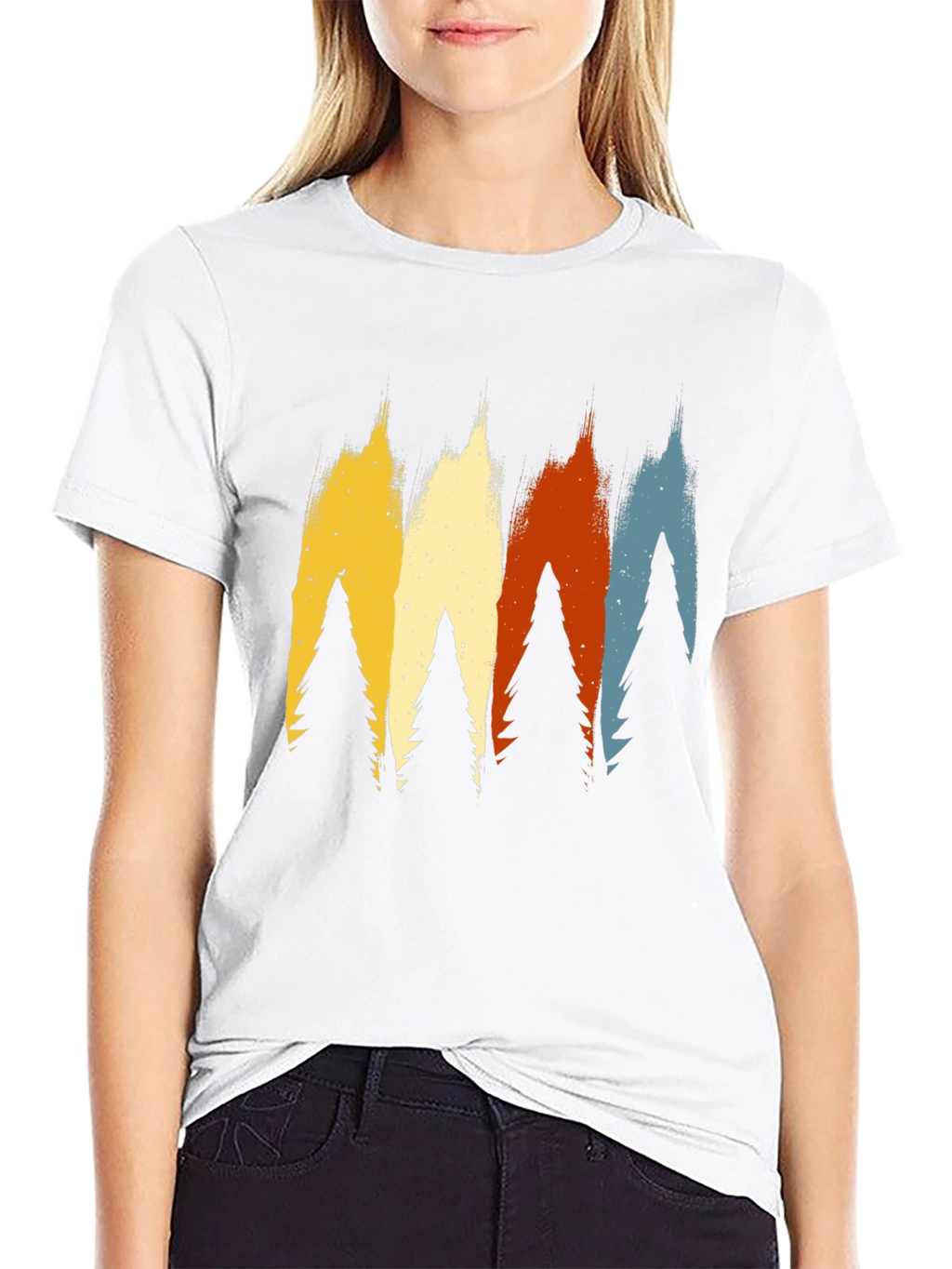Retro Forest Tee - Nature Inspired Graphic T-Shirt
