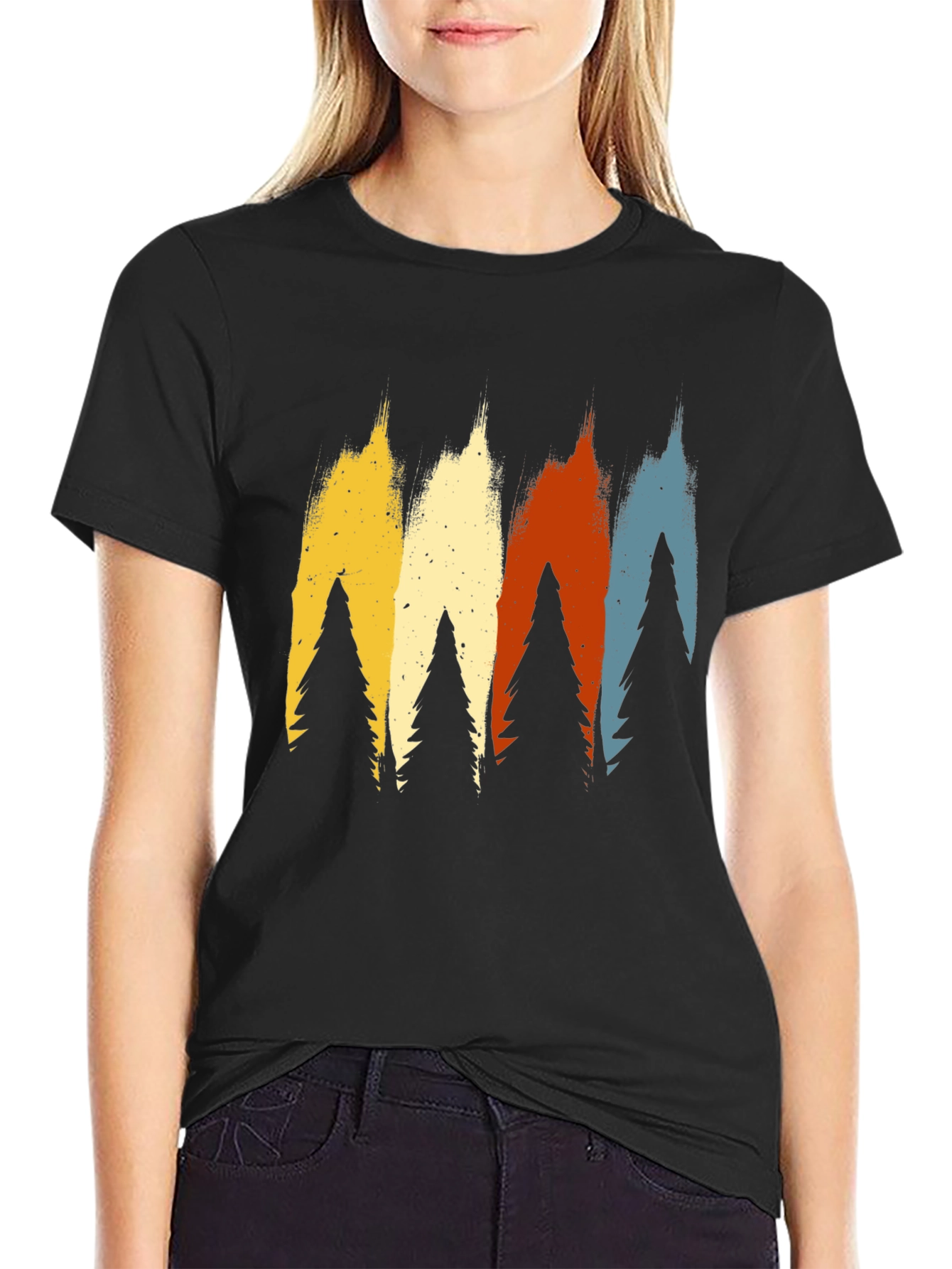 Retro Forest Tee - Nature Inspired Graphic T-Shirt