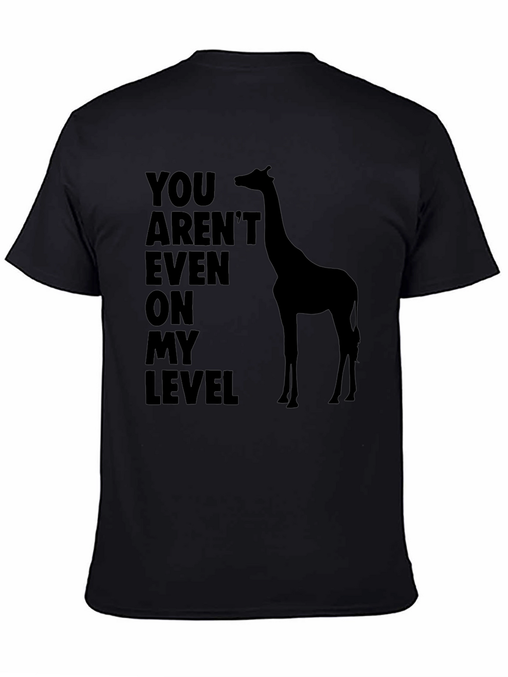 Giraffe Level T-Shirt - Mens Funny Graphic Tee