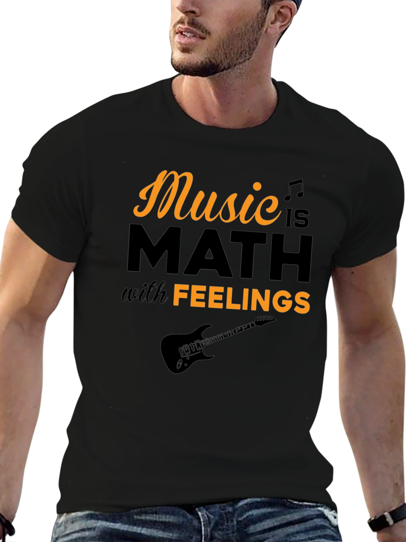 Music is Math with Feelings Graphic T-Shirt