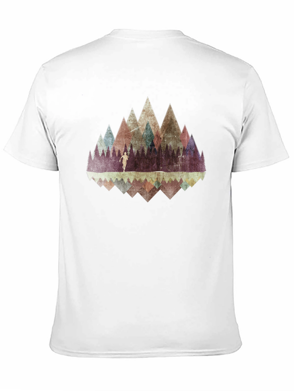 Mountain Reflection Graphic Tee - Black