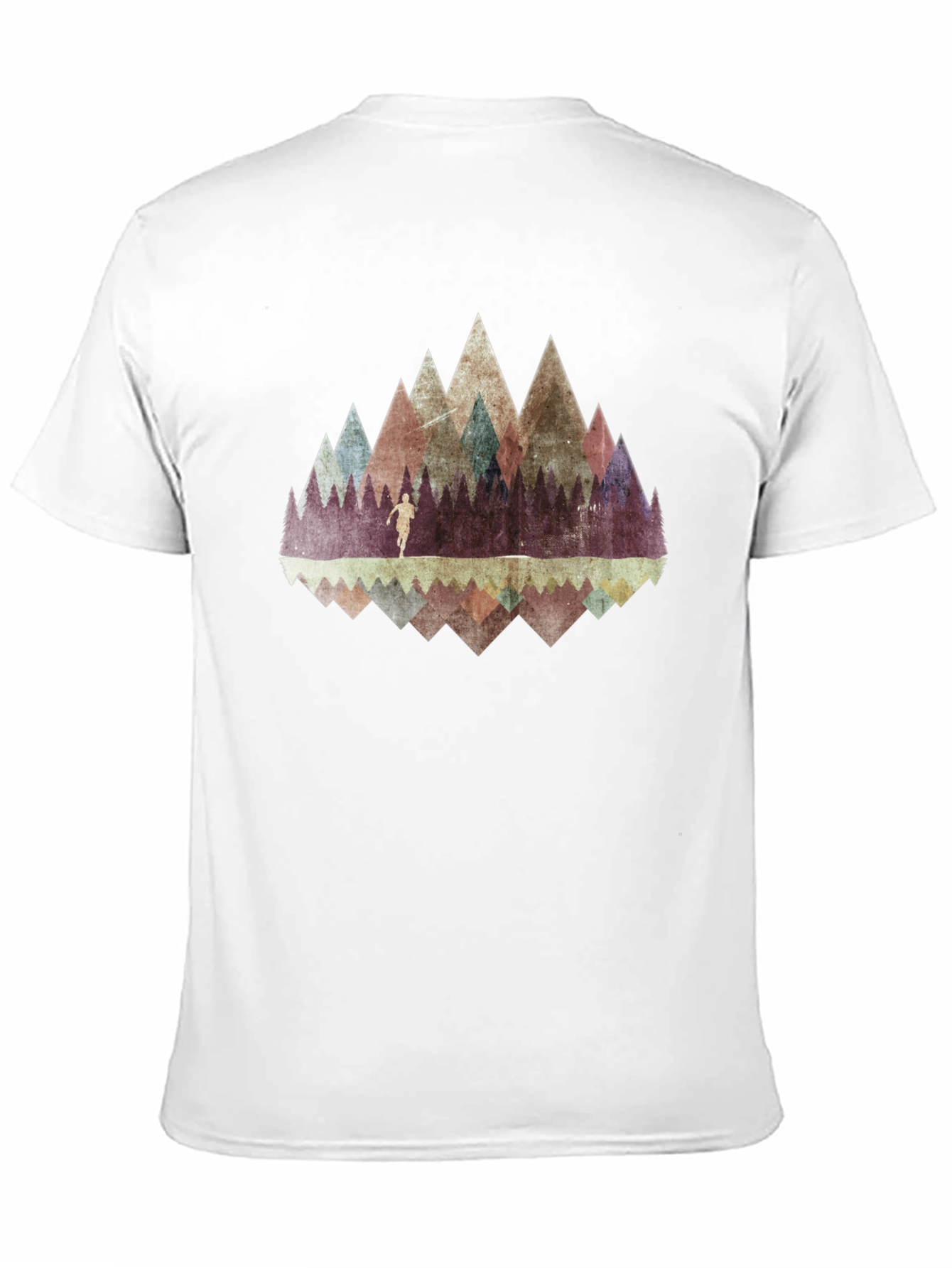 Mountain Reflection Graphic Tee - Black