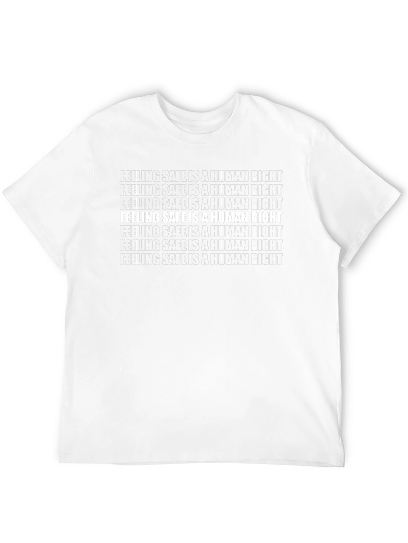 Feeling Safe Is A Human Right Graphic Tee