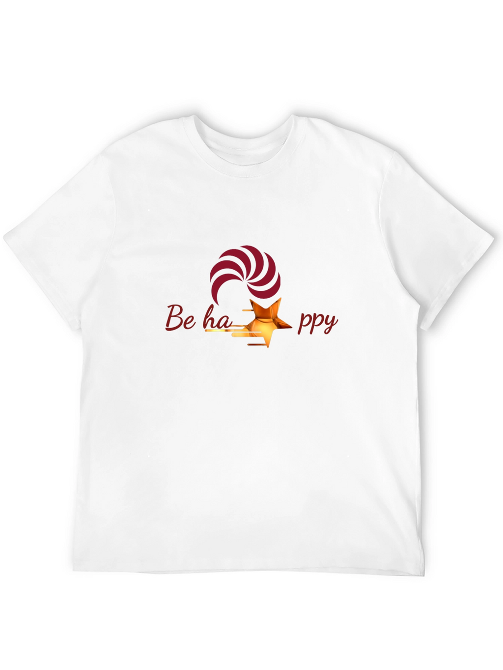 Be Happy Graphic T-Shirt - Stylish & Comfortable