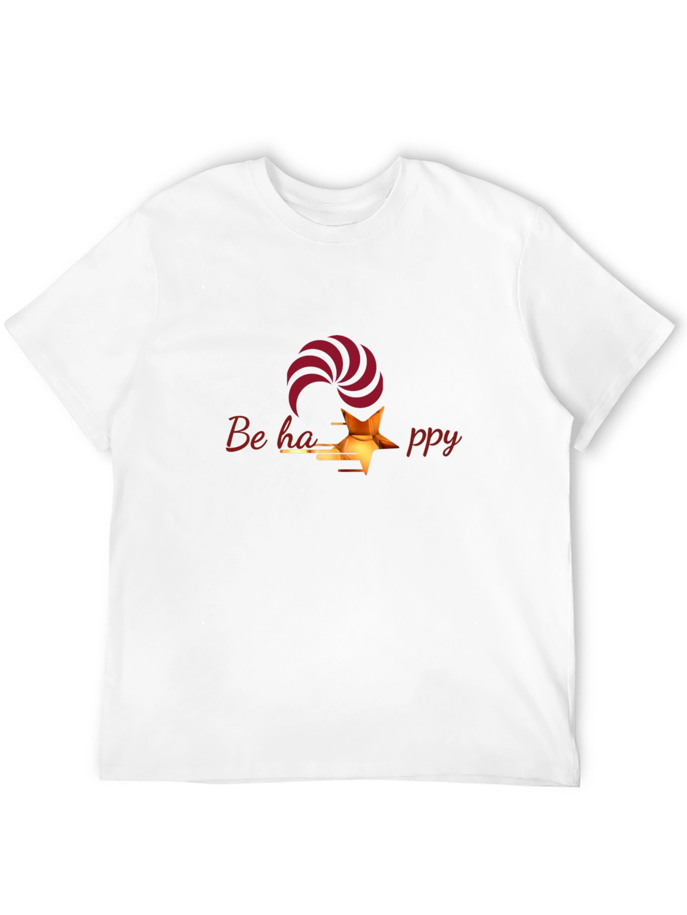 Be Happy Graphic T-Shirt - Stylish & Comfortable