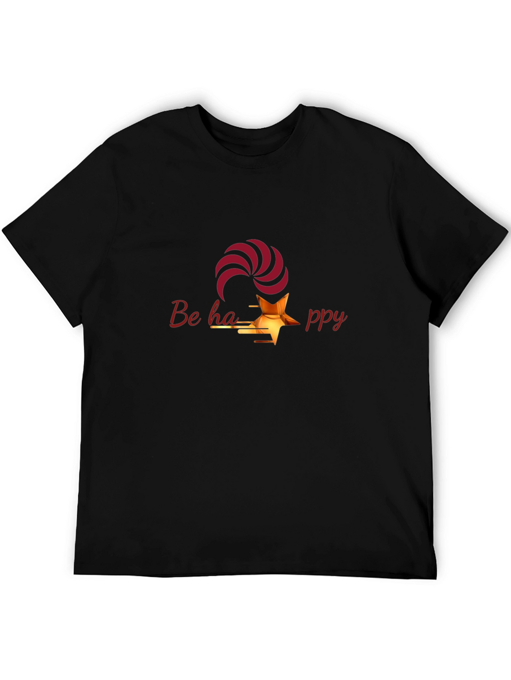Be Happy Graphic T-Shirt - Stylish & Comfortable