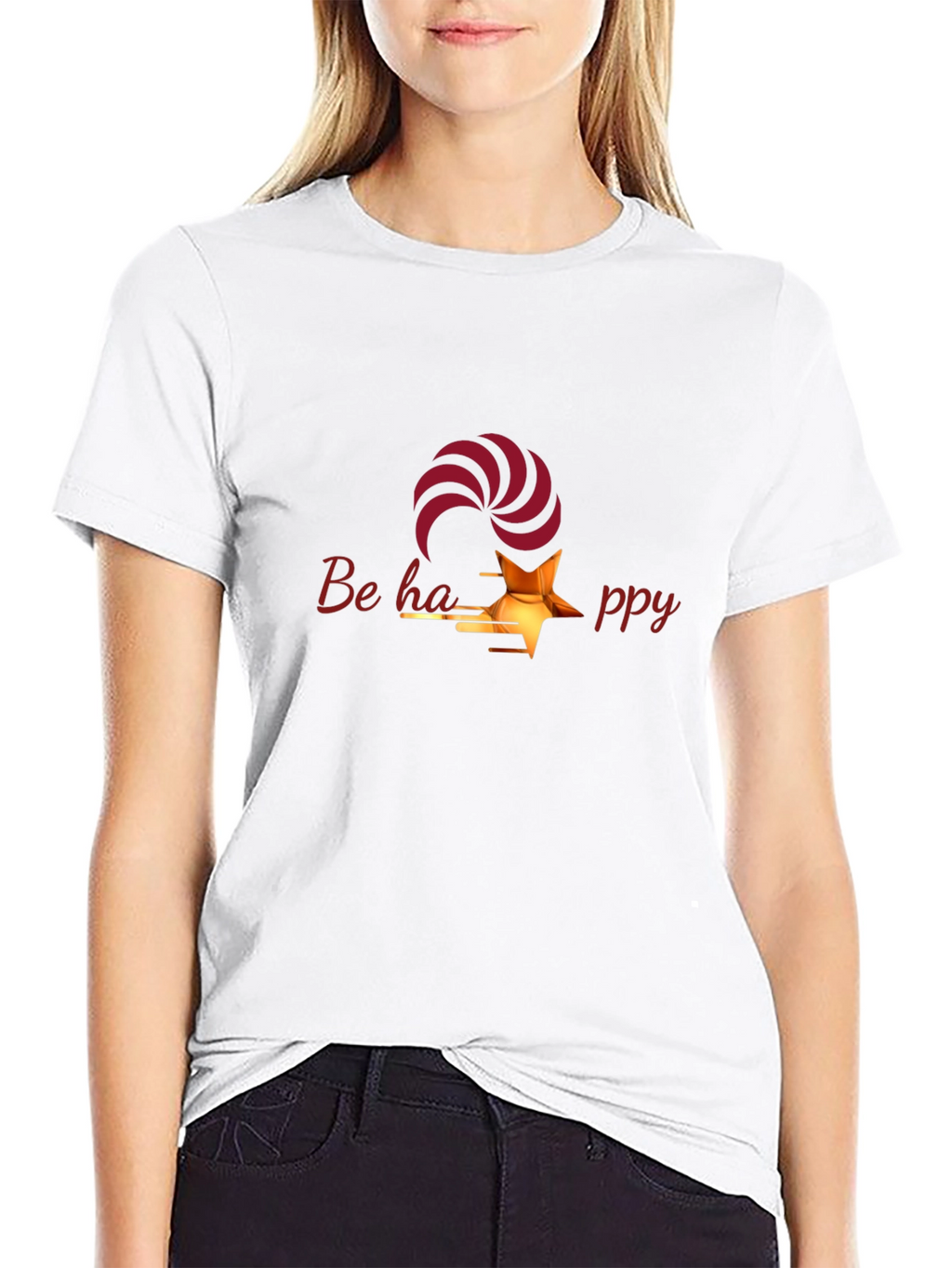 Be Happy Graphic T-Shirt - Stylish & Comfortable