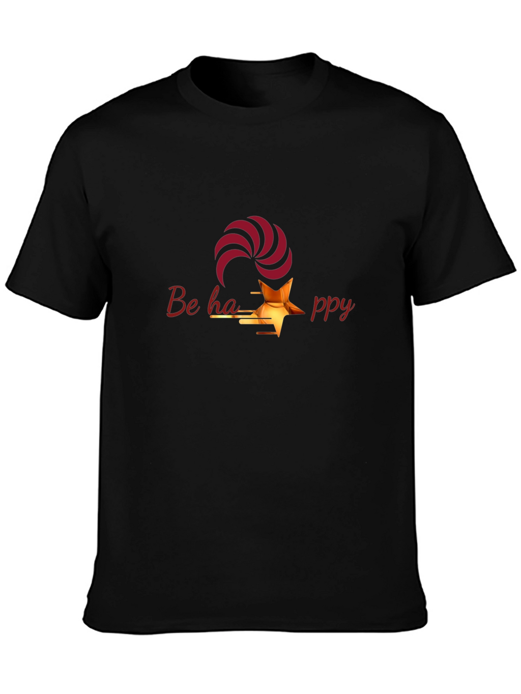 Be Happy Graphic T-Shirt - Stylish & Comfortable