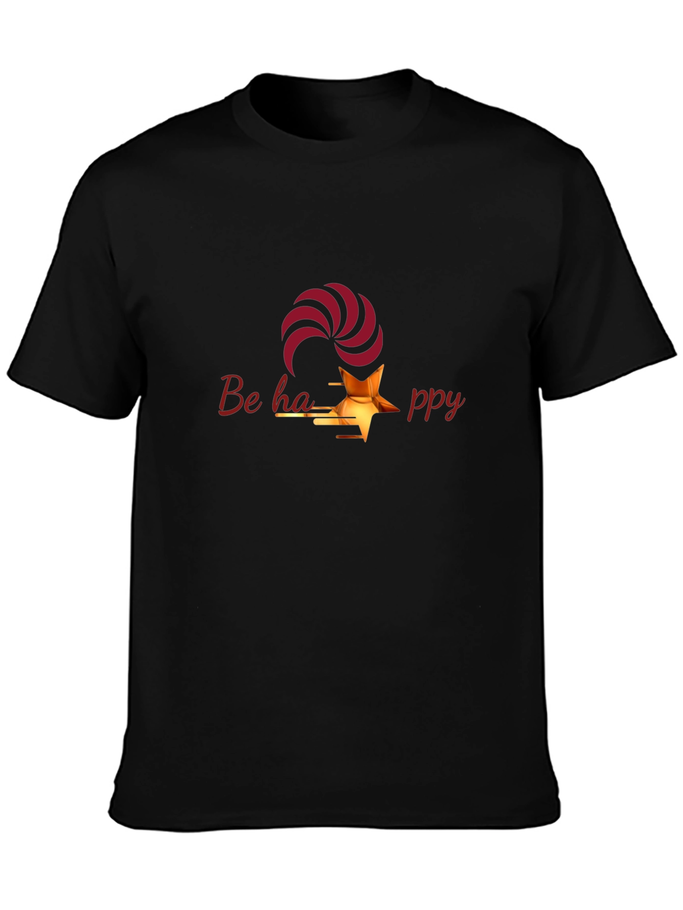 Be Happy Graphic T-Shirt - Stylish & Comfortable