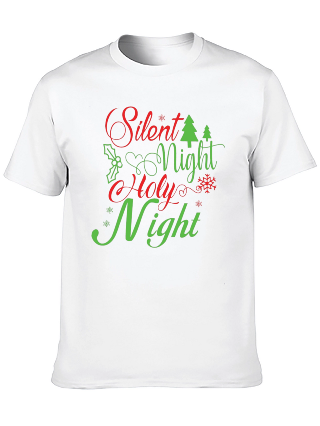 Silent Night Holy Night Christmas Holiday T-Shirt