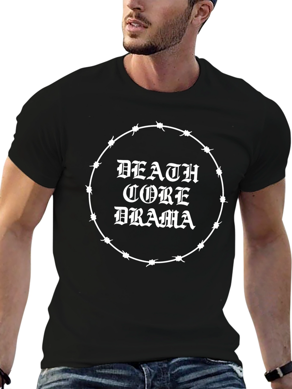 Deathcore Drama Barbed Wire Graphic Tee