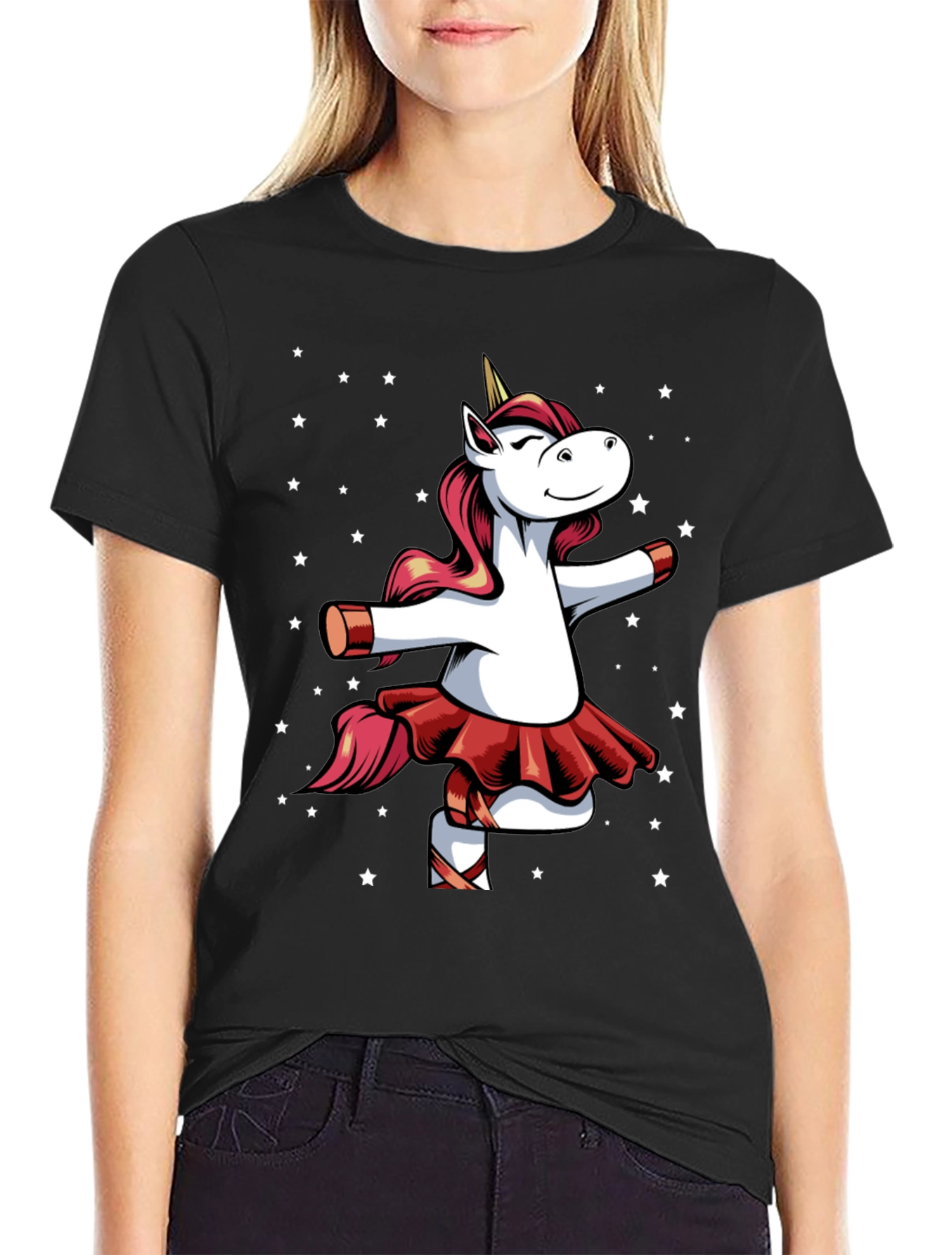 Unicorn Ballerina T-Shirt - Mens Graphic Tee