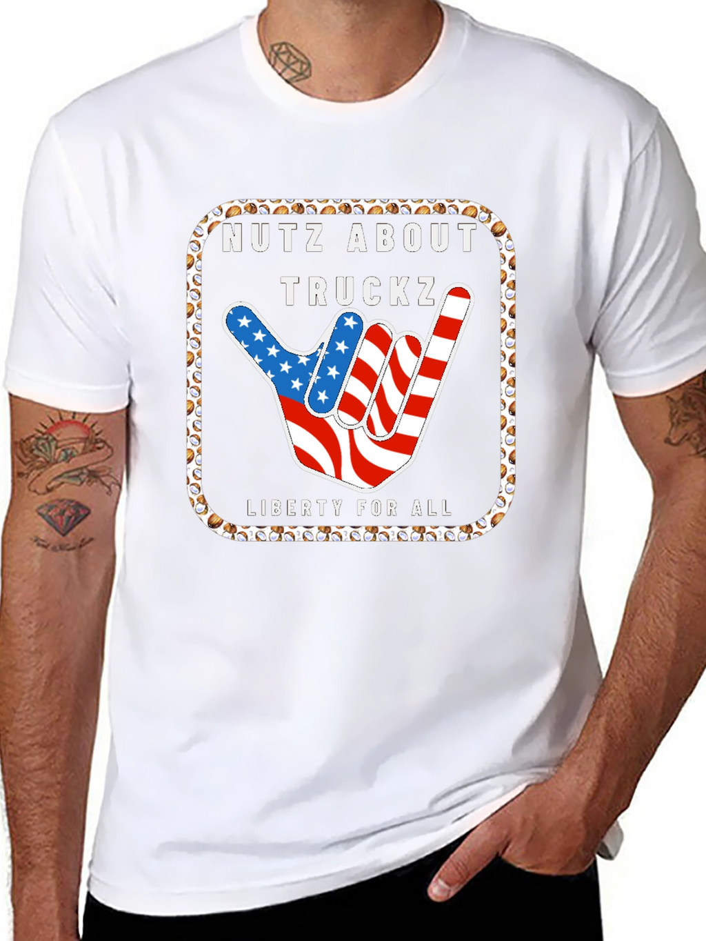 Nutz About Truckz Tee: Liberty For All