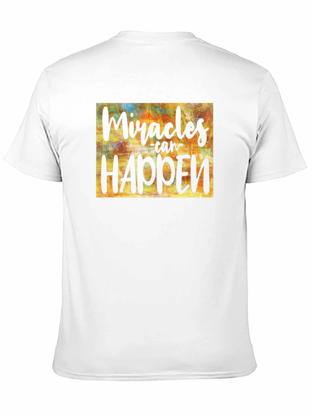 Miracles Can Happen Graphic Tee - Inspirational Black T-Shirt