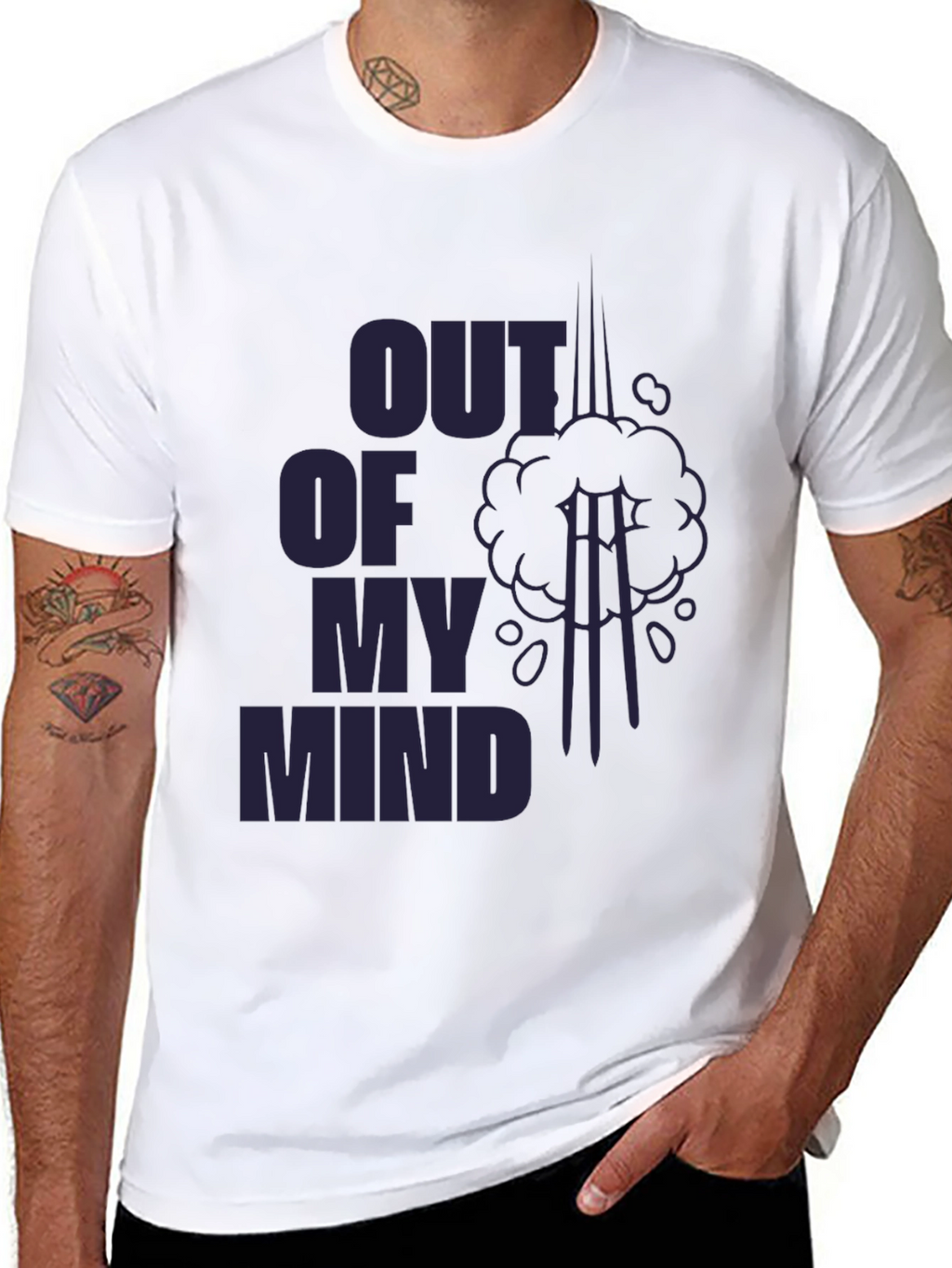 Out of My Mind Graphic T-Shirt - Black