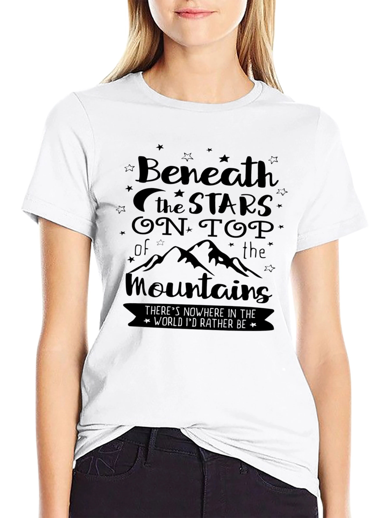 Beneath the Stars Mountain Graphic Tee