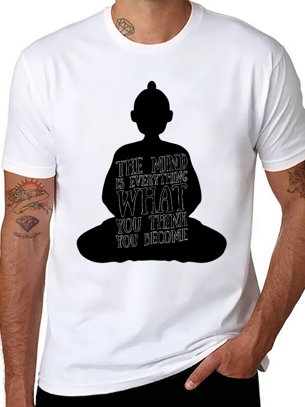 Buddha Mind Quote Graphic T-Shirt - Unisex