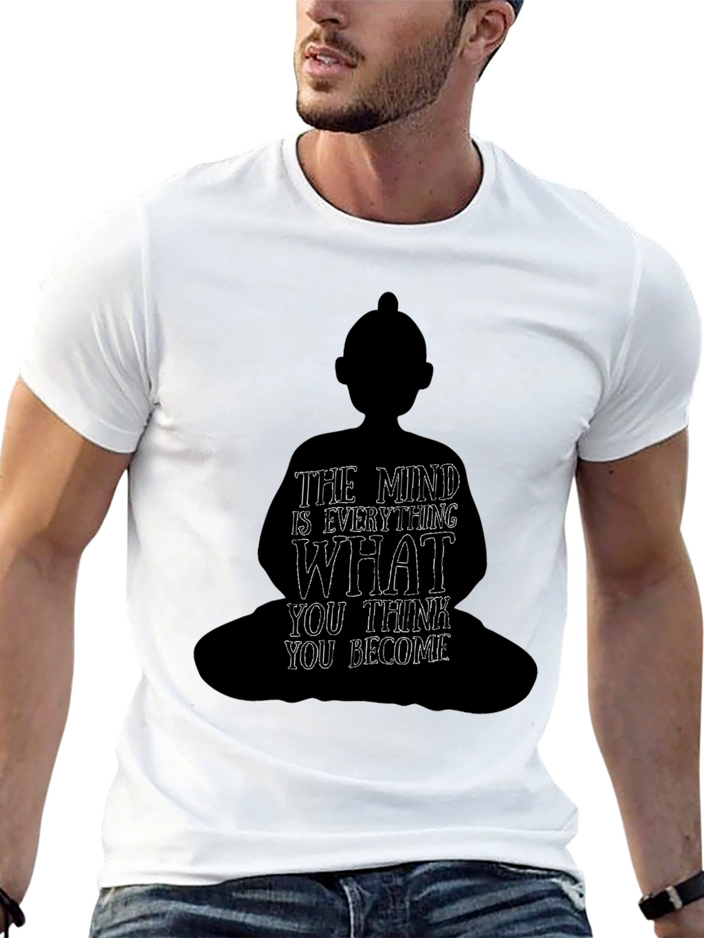 Buddha Mind Quote Graphic T-Shirt - Unisex