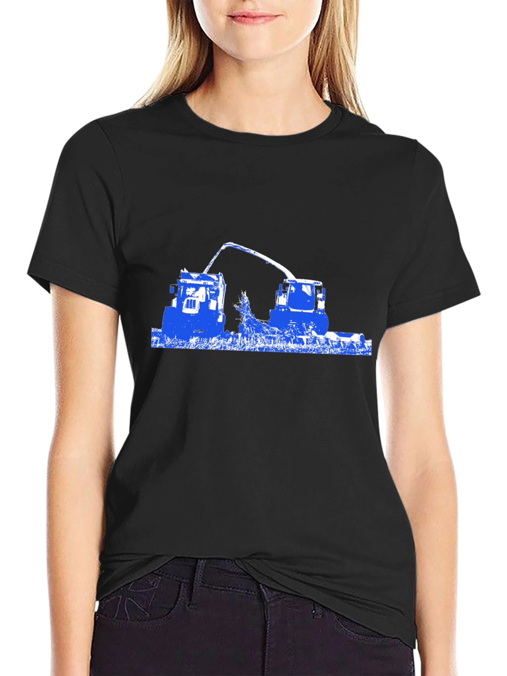 Blue Tractor Graphic Tee - Farming Apparel
